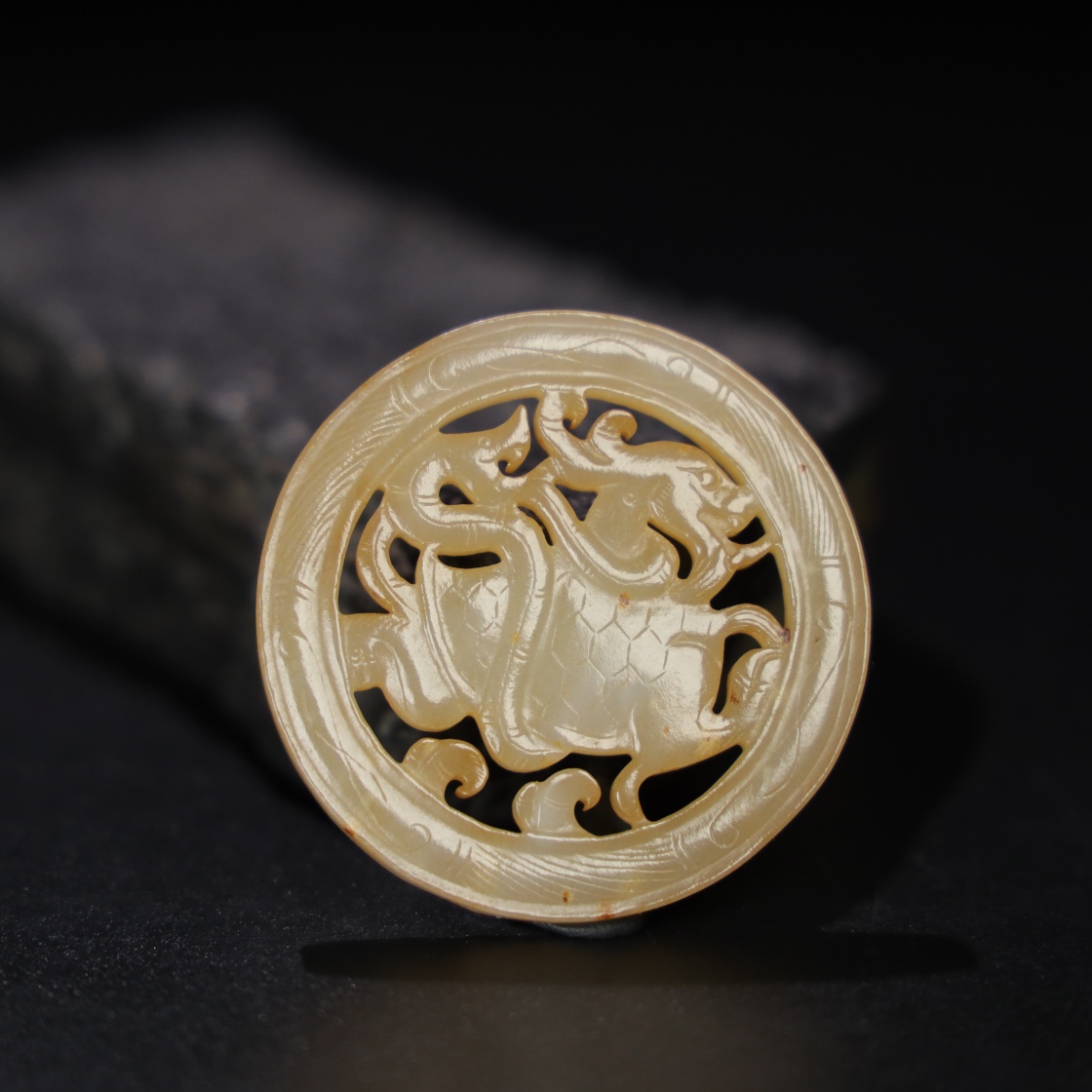 Chinese Natural Jade Carved pendant