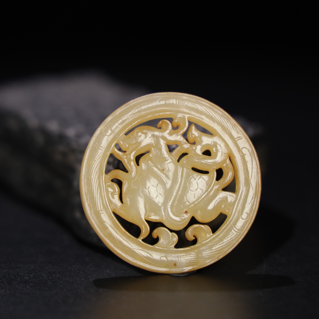 Chinese Natural Jade Carved pendant