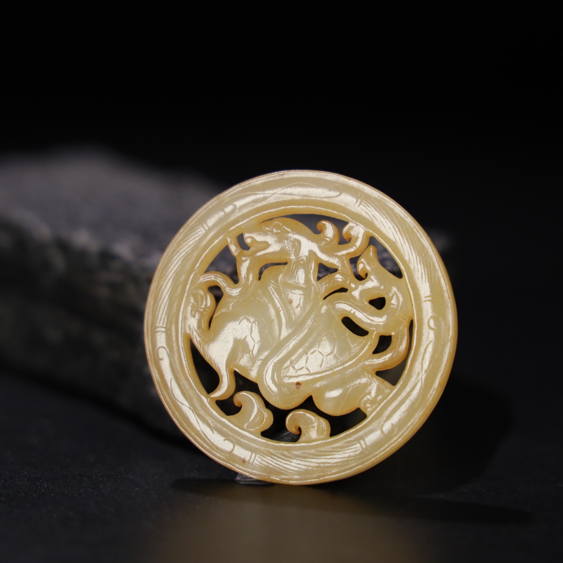 Chinese Natural Jade Carved pendant