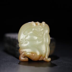 Chinese Natural Jade Carved pendant