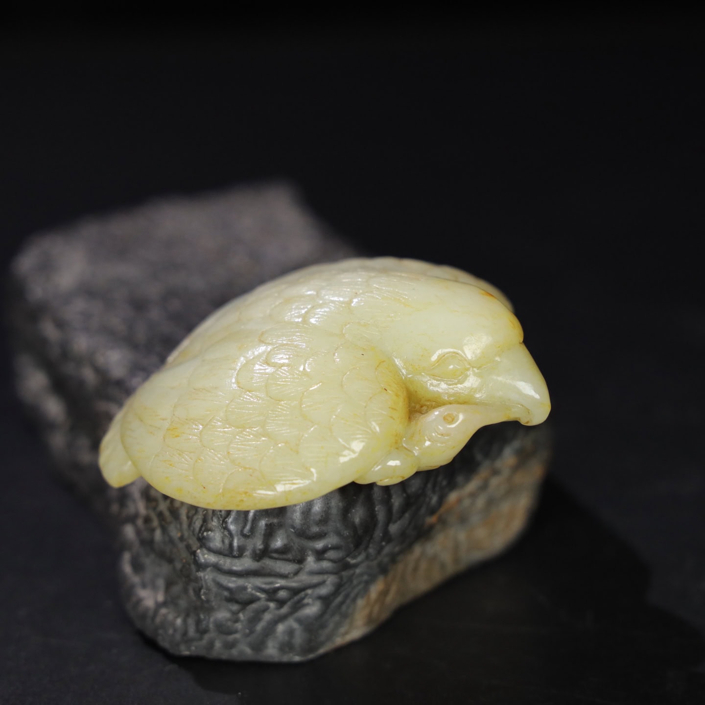Chinese Natural Jade Carved bird