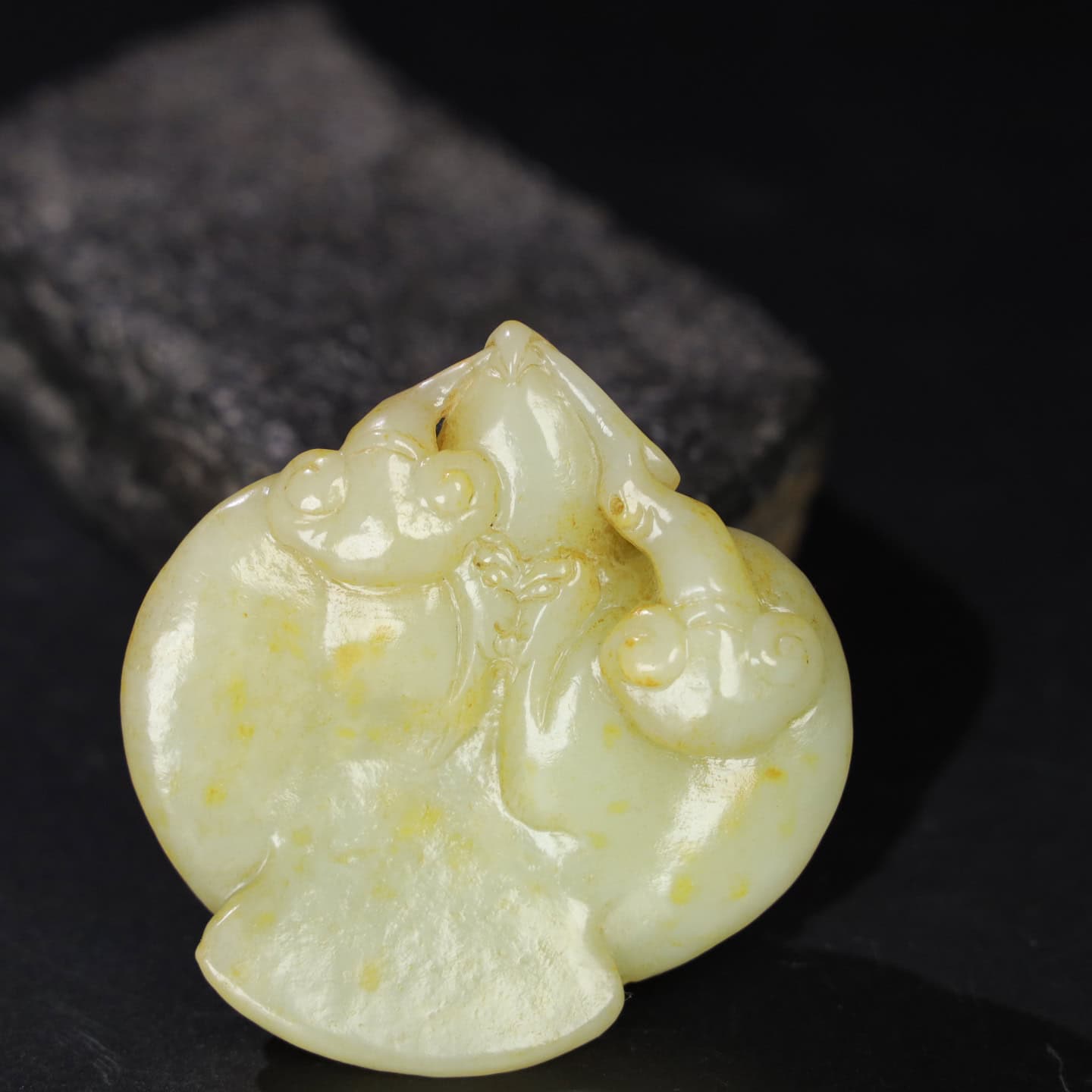 Chinese Natural Jade Carved bird
