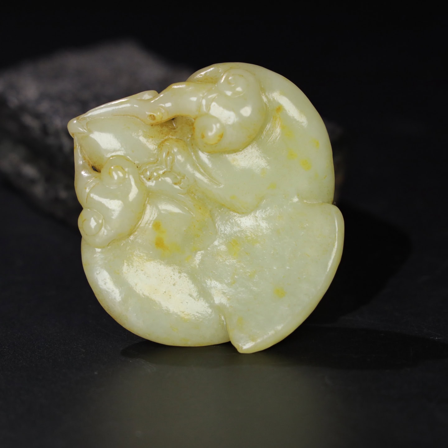 Chinese Natural Jade Carved bird
