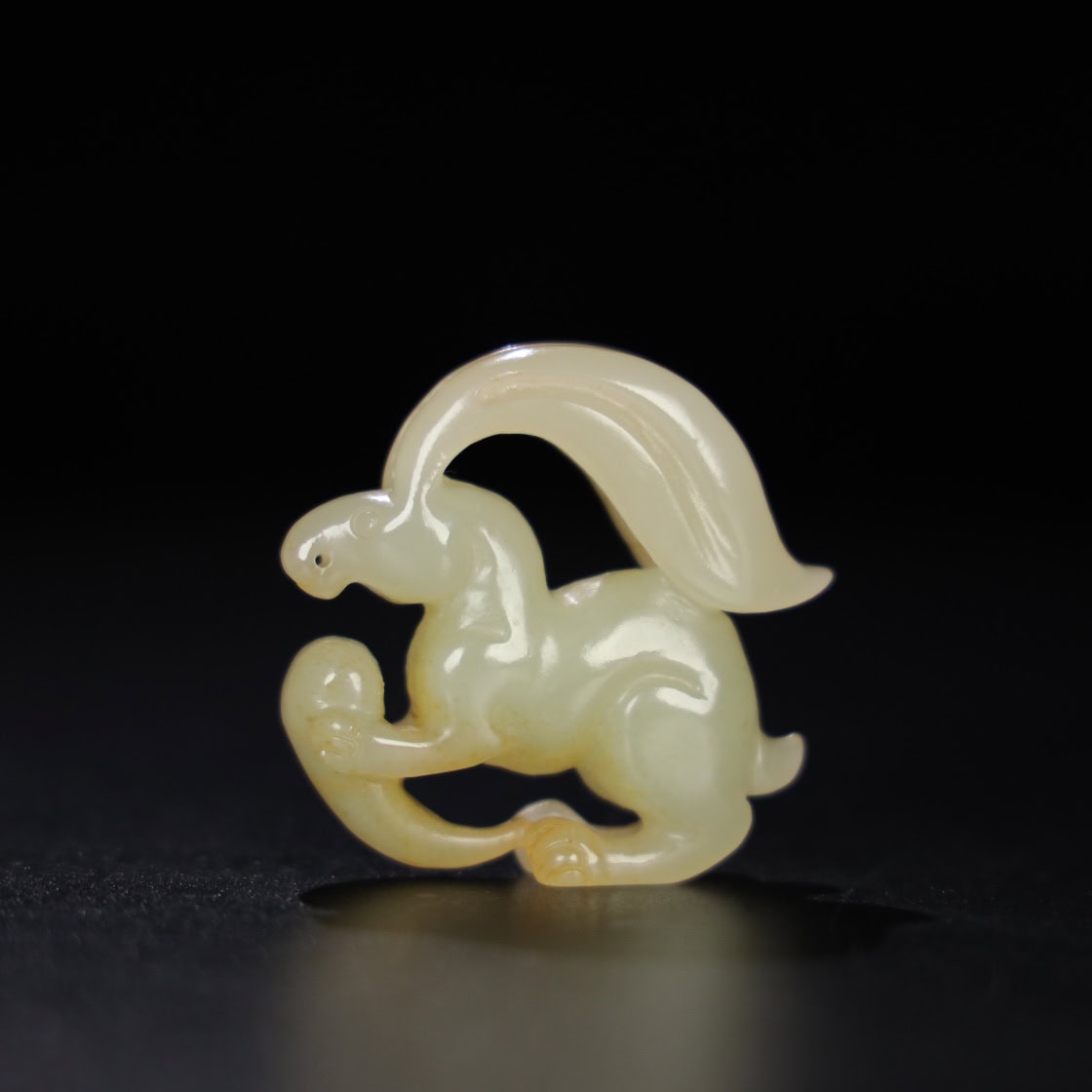 Chinese Natural Jade Carved Rabbit