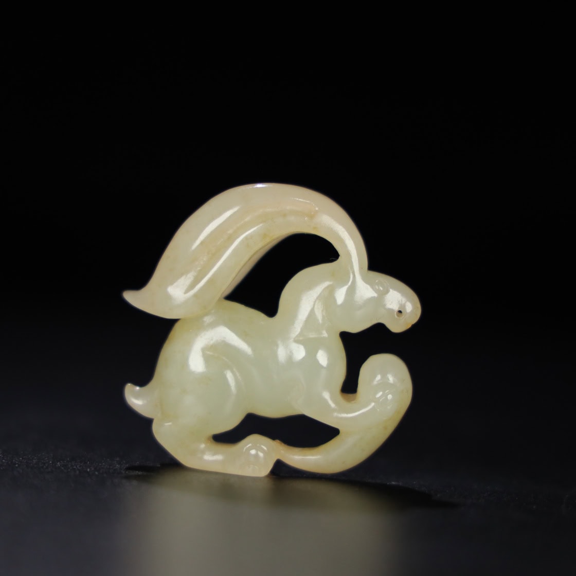 Chinese Natural Jade Carved Rabbit