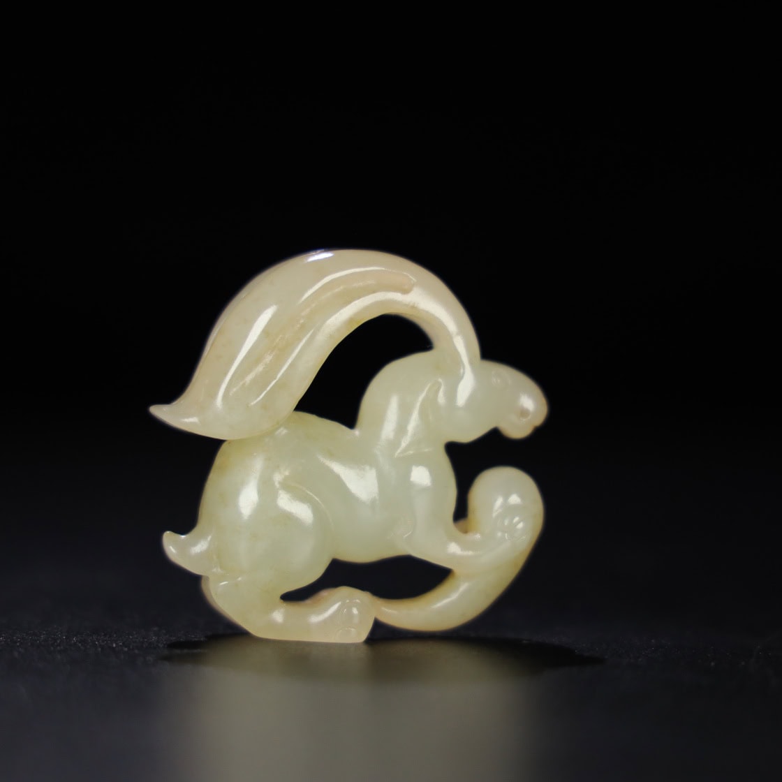 Chinese Natural Jade Carved Rabbit