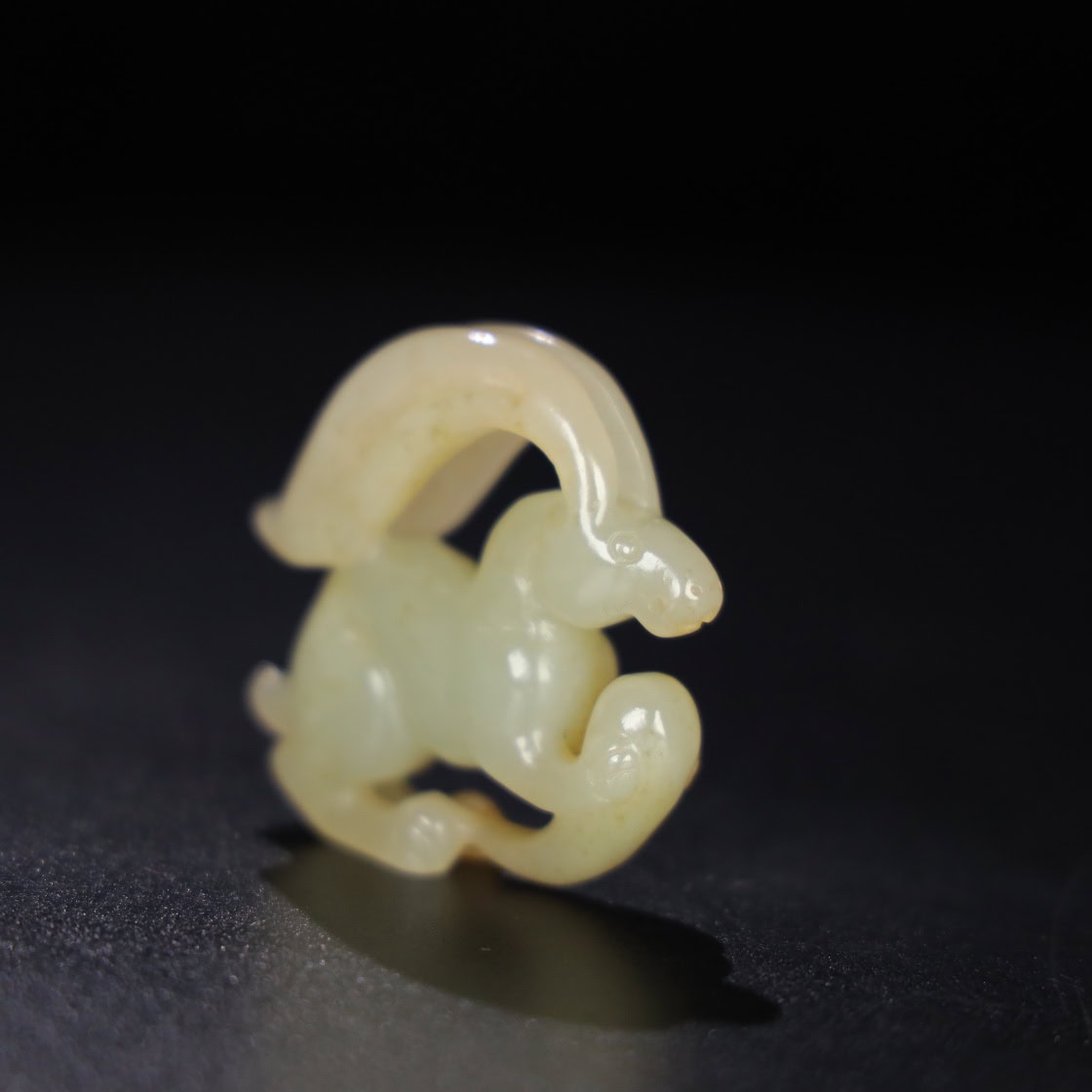 Chinese Natural Jade Carved Rabbit