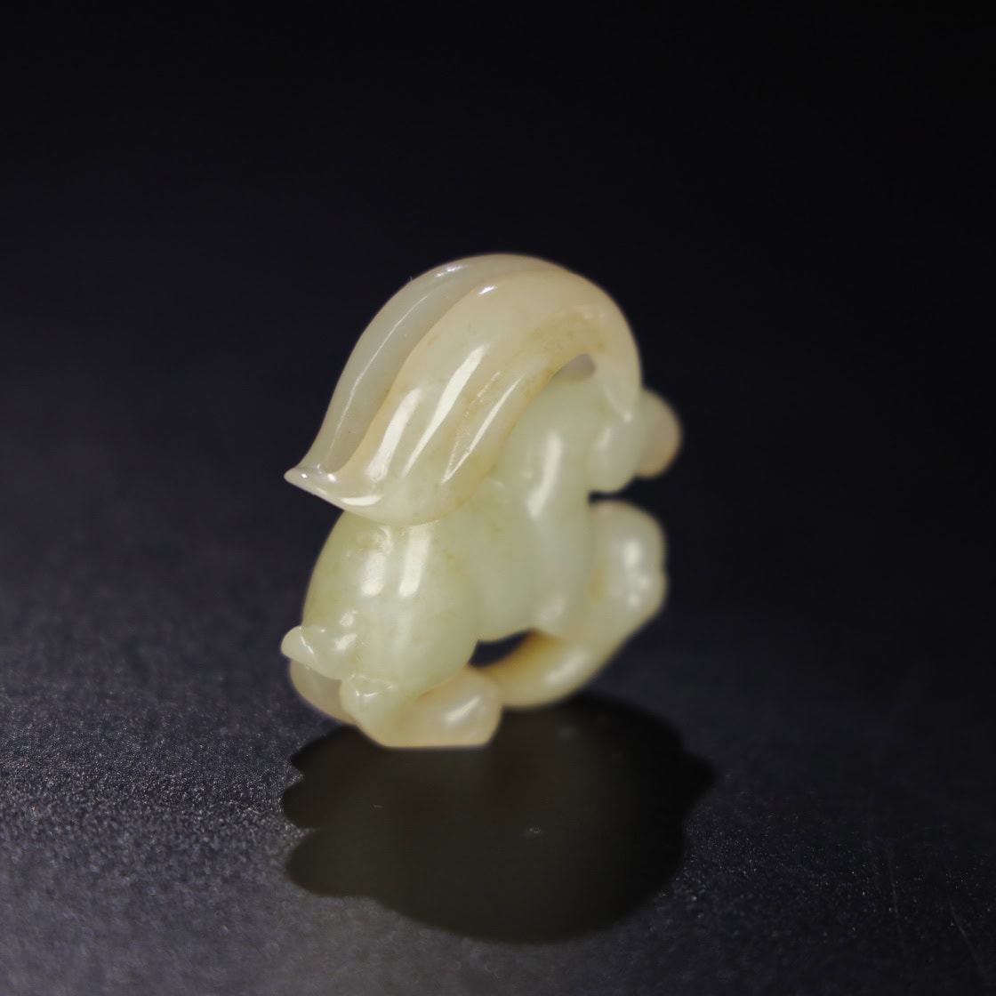Chinese Natural Jade Carved Rabbit