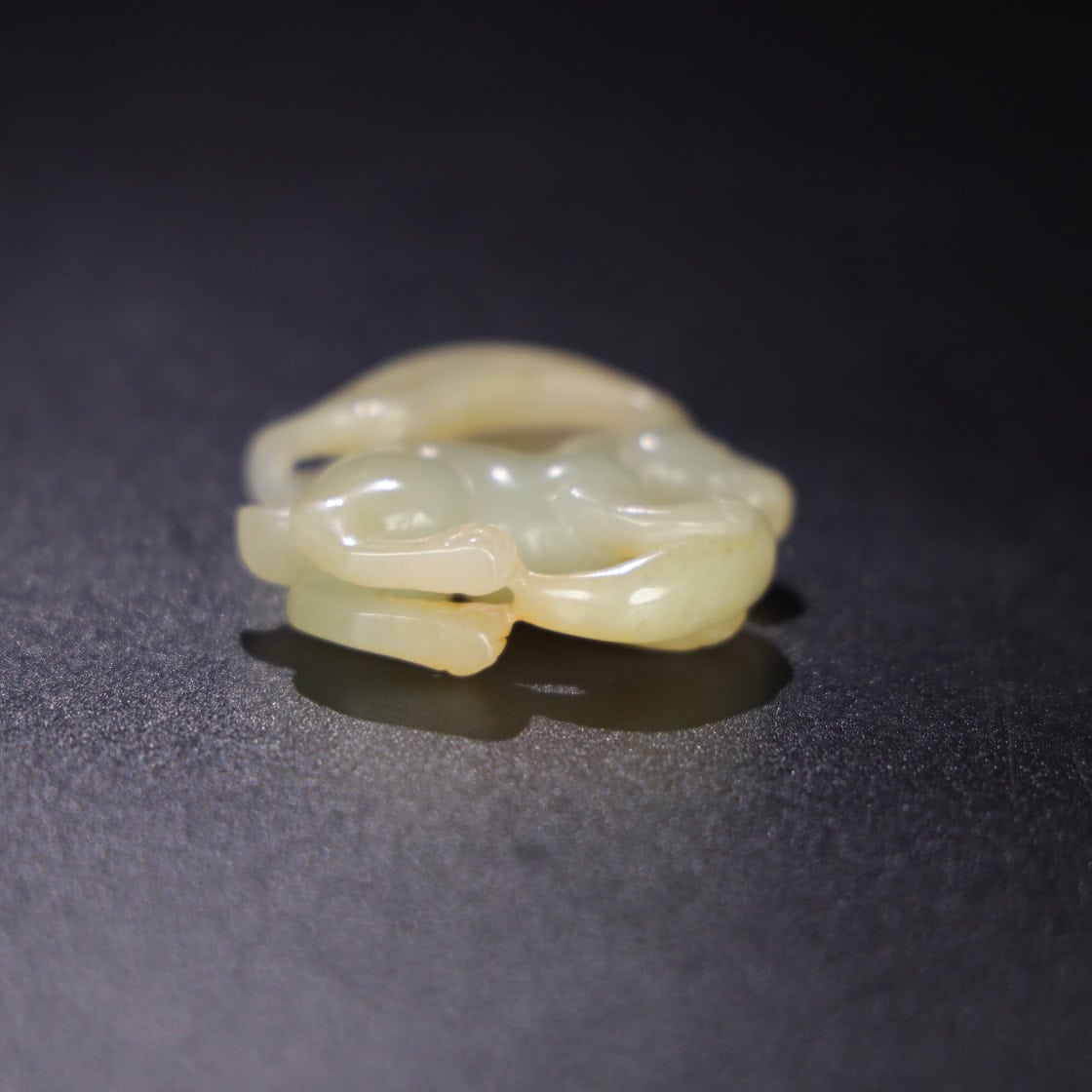 Chinese Natural Jade Carved Rabbit