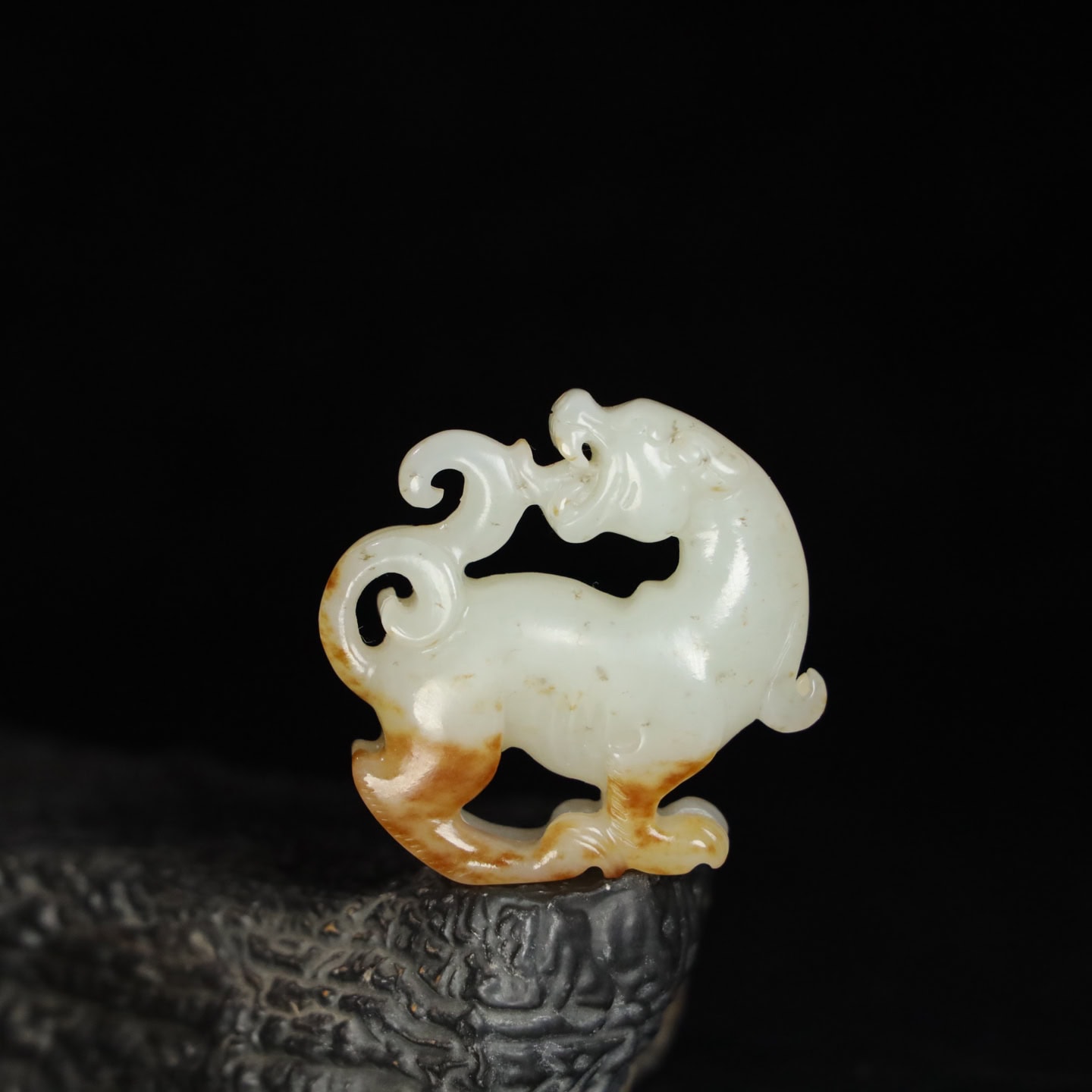 Chinese Natural Jade Carved beasts