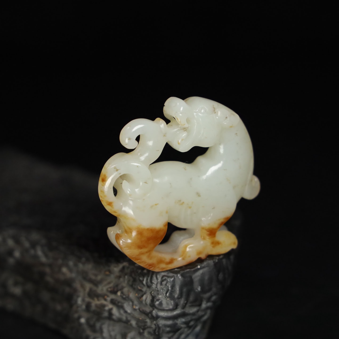 Chinese Natural Jade Carved beasts