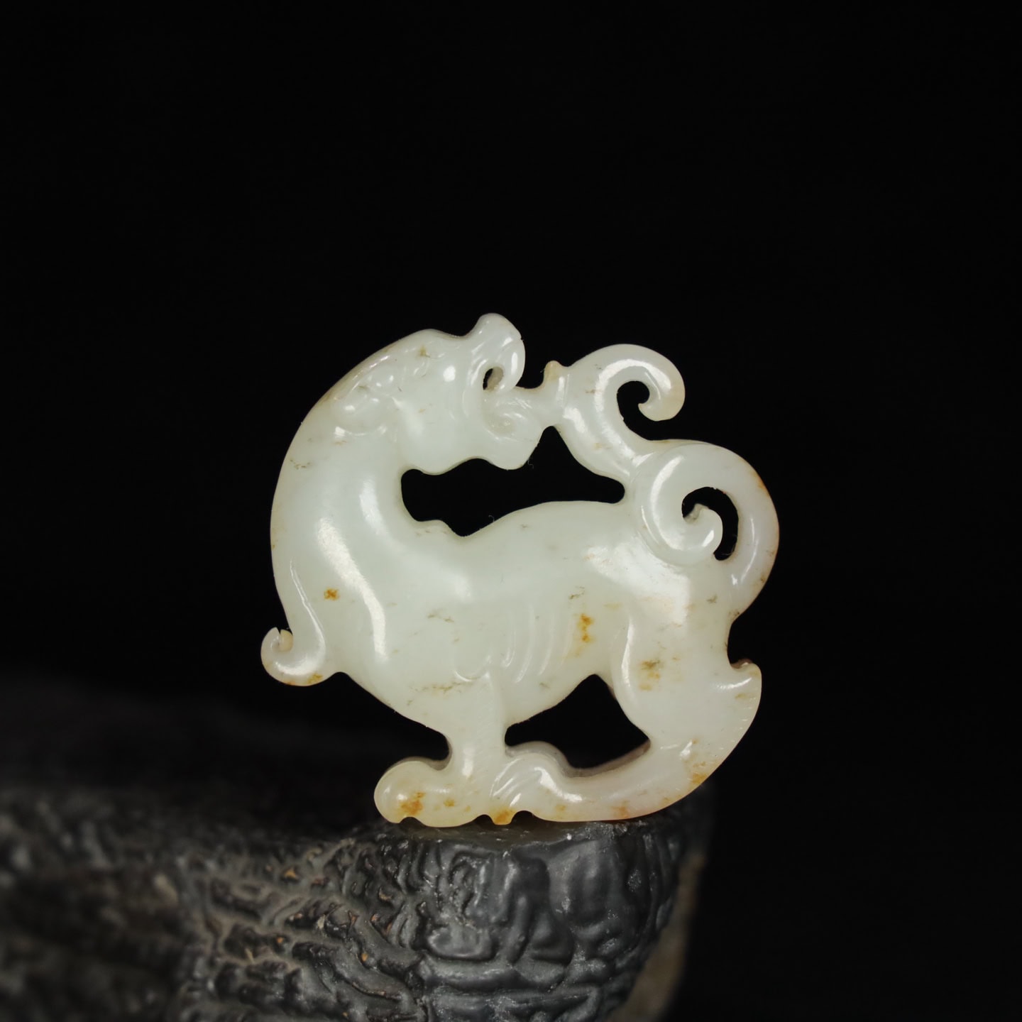 Chinese Natural Jade Carved beasts