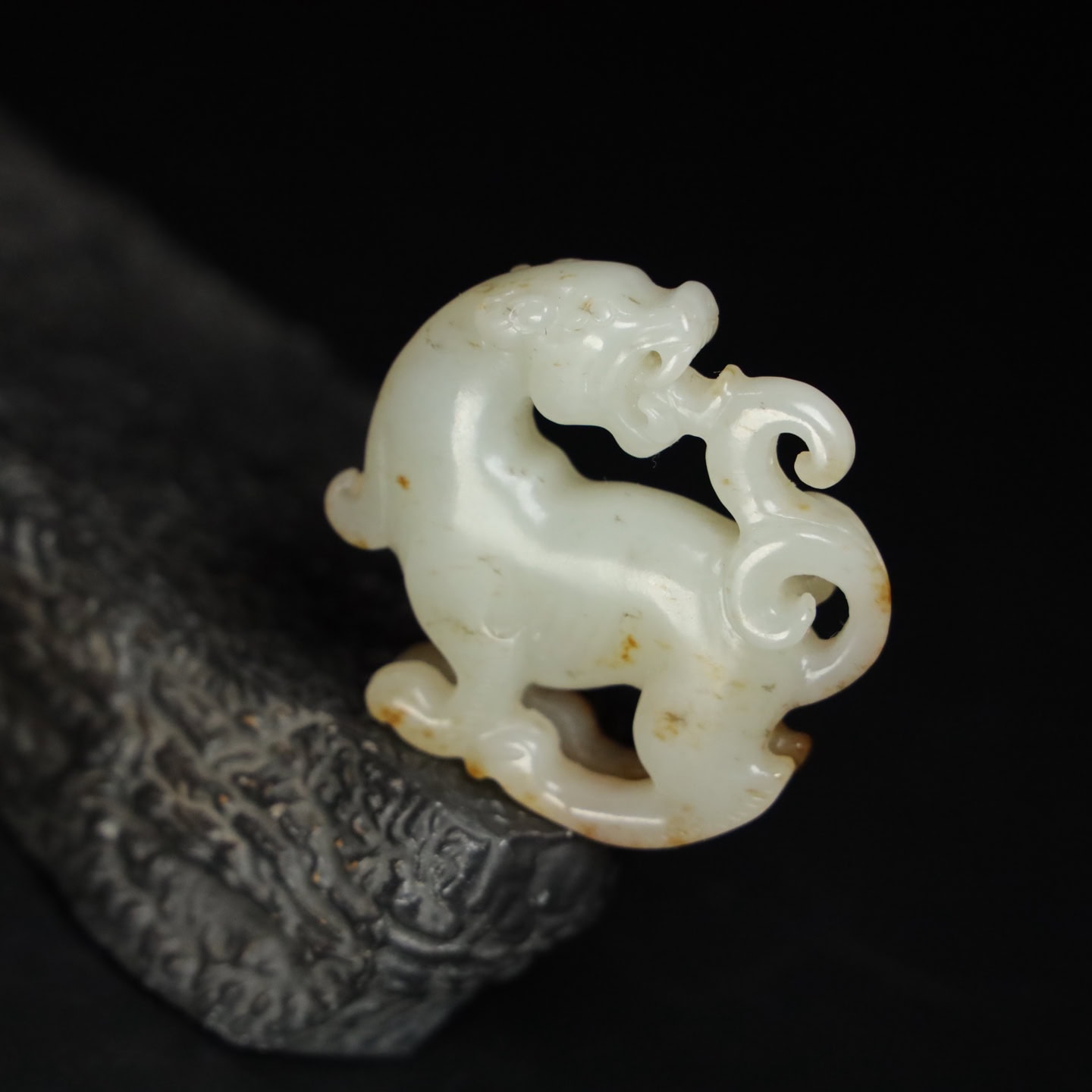 Chinese Natural Jade Carved beasts