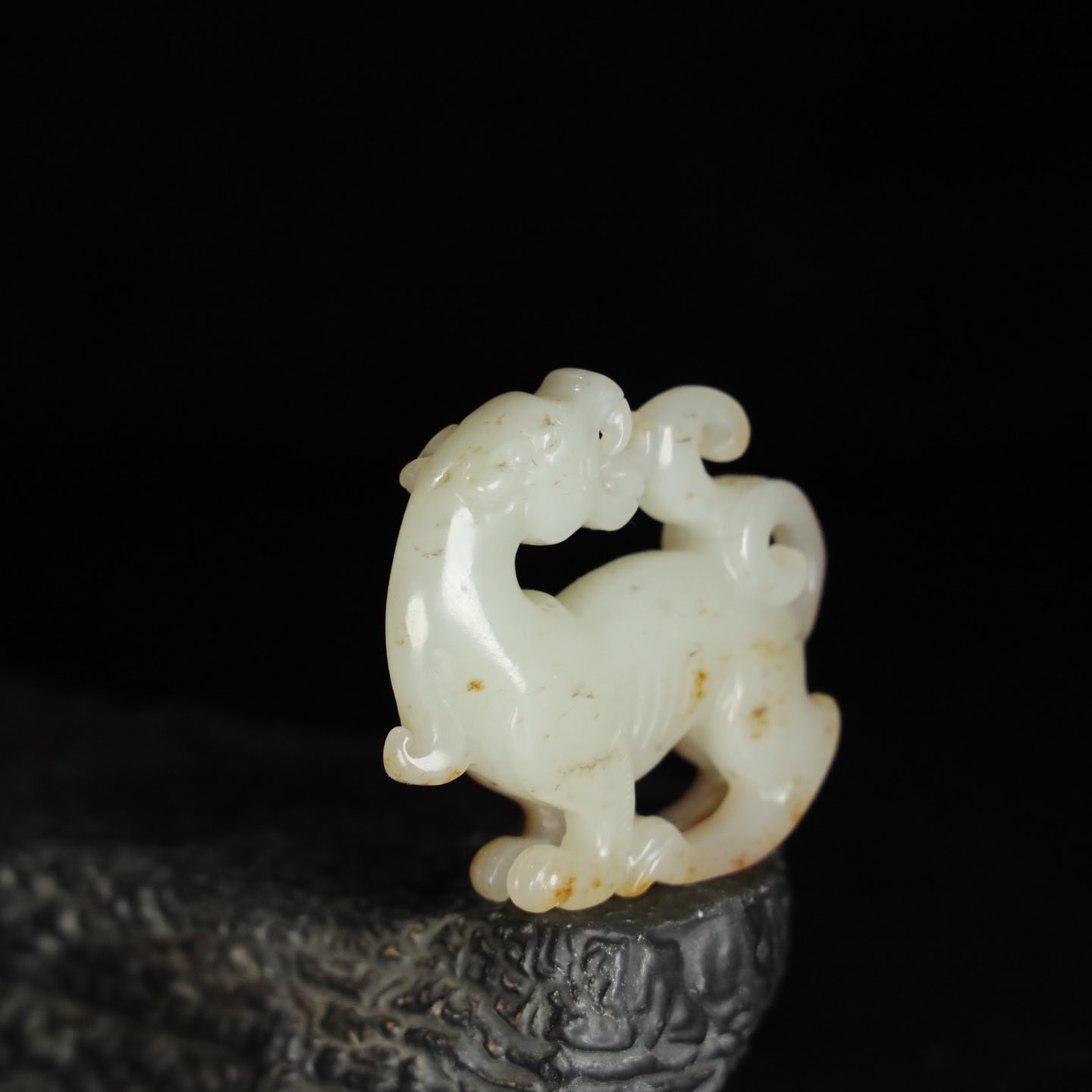 Chinese Natural Jade Carved beasts