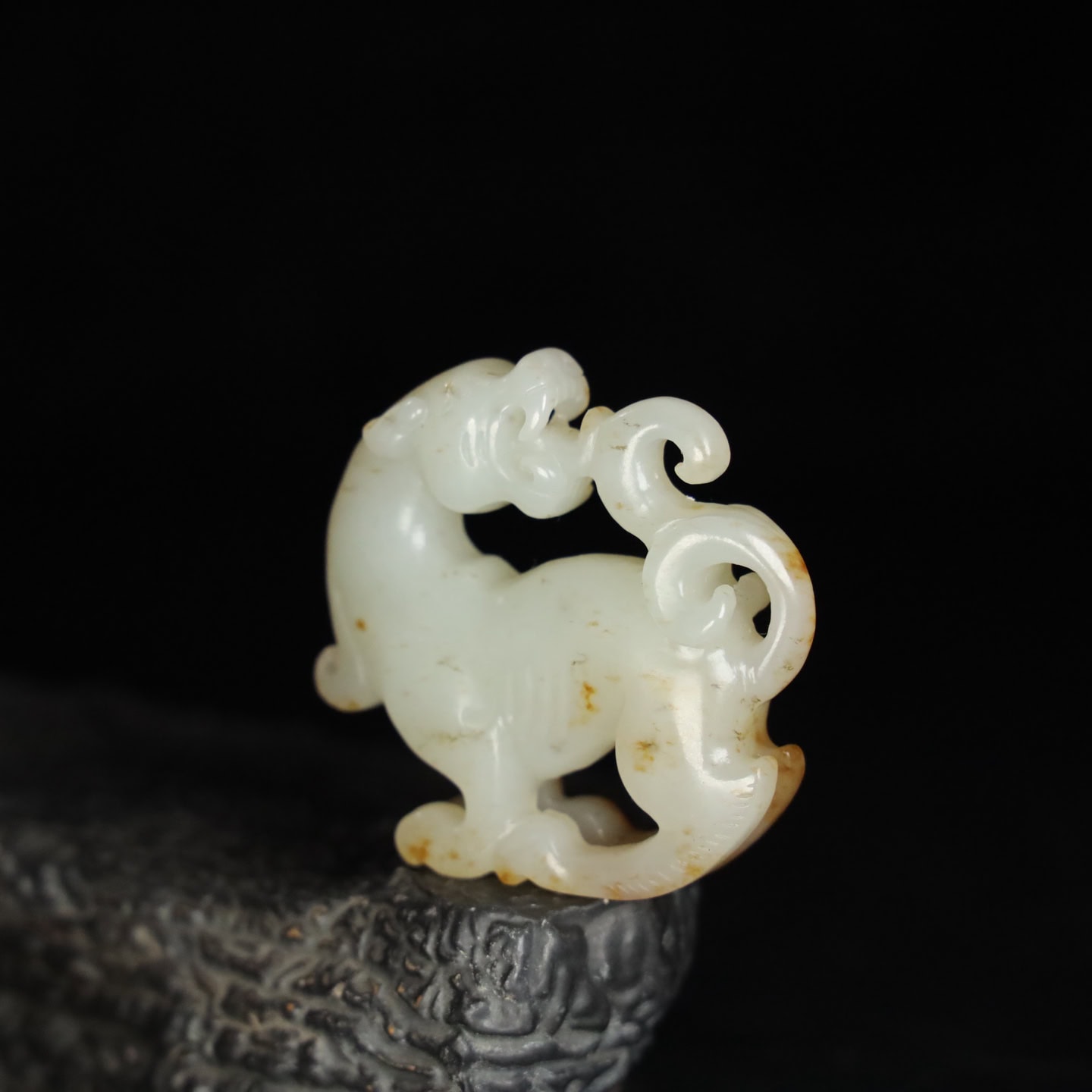 Chinese Natural Jade Carved beasts