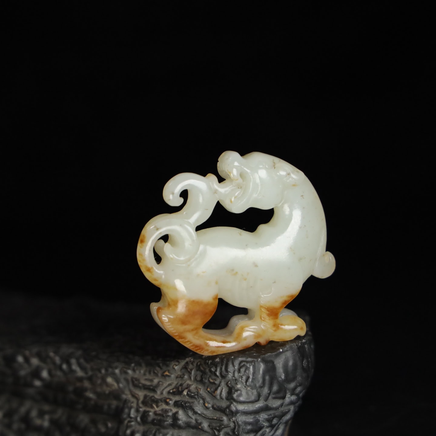 Chinese Natural Jade Carved beasts