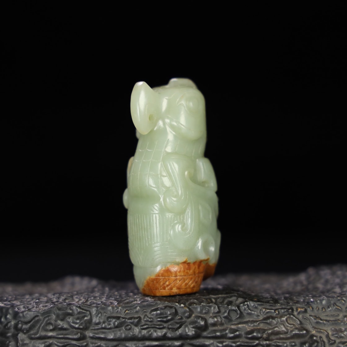 Chinese Natural Jade Carved Ornaments