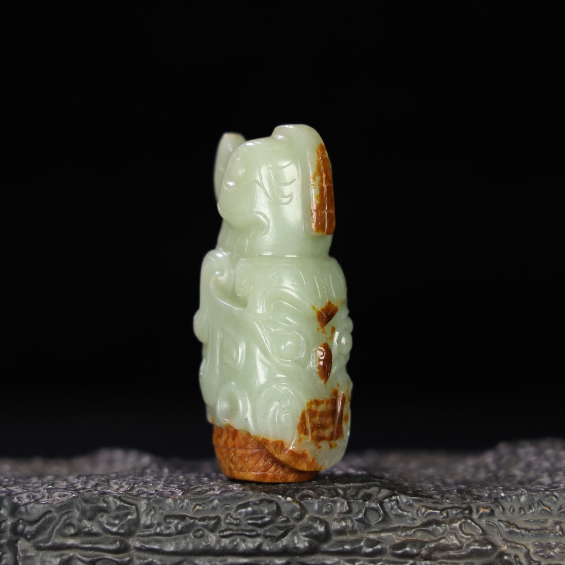 Chinese Natural Jade Carved Ornaments