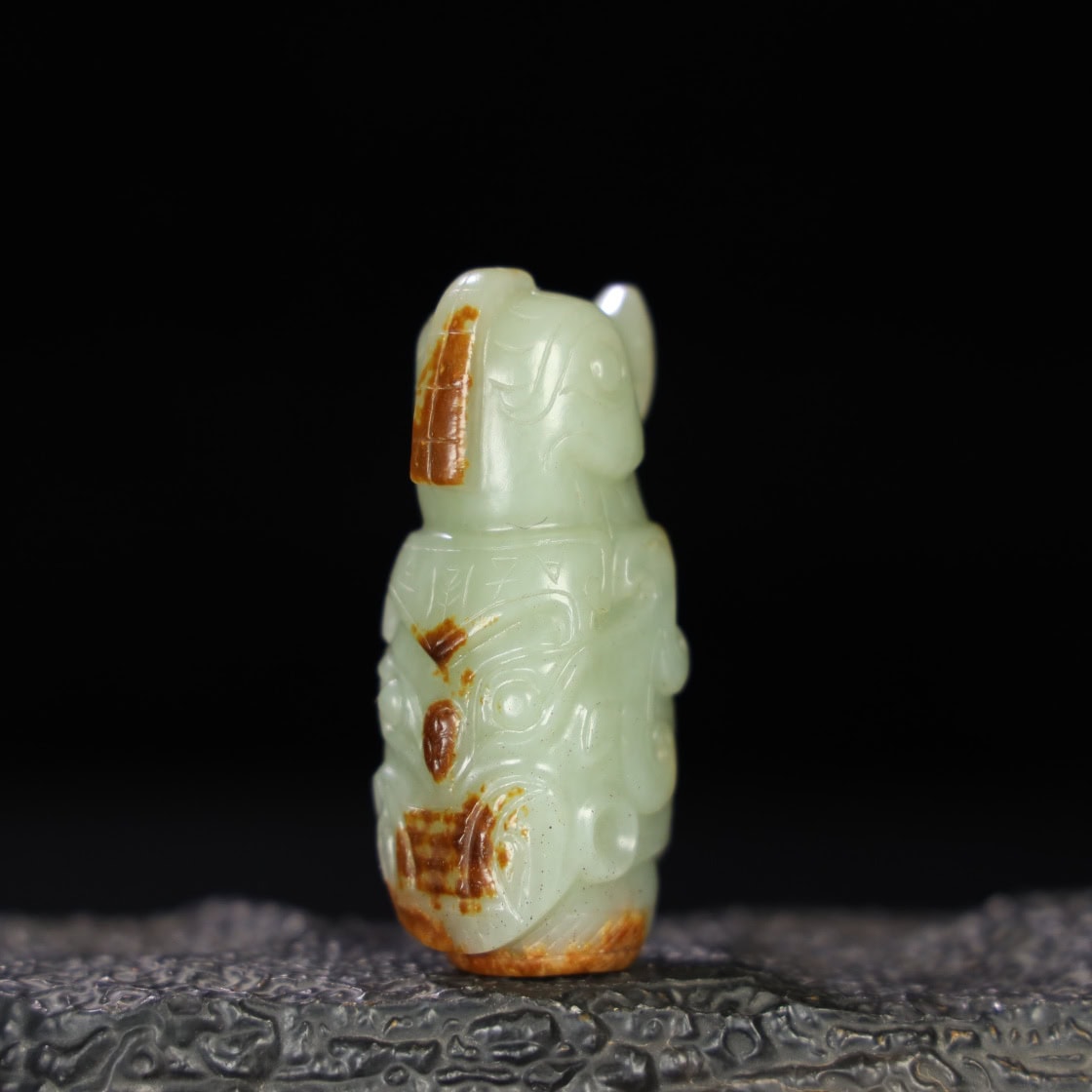 Chinese Natural Jade Carved Ornaments