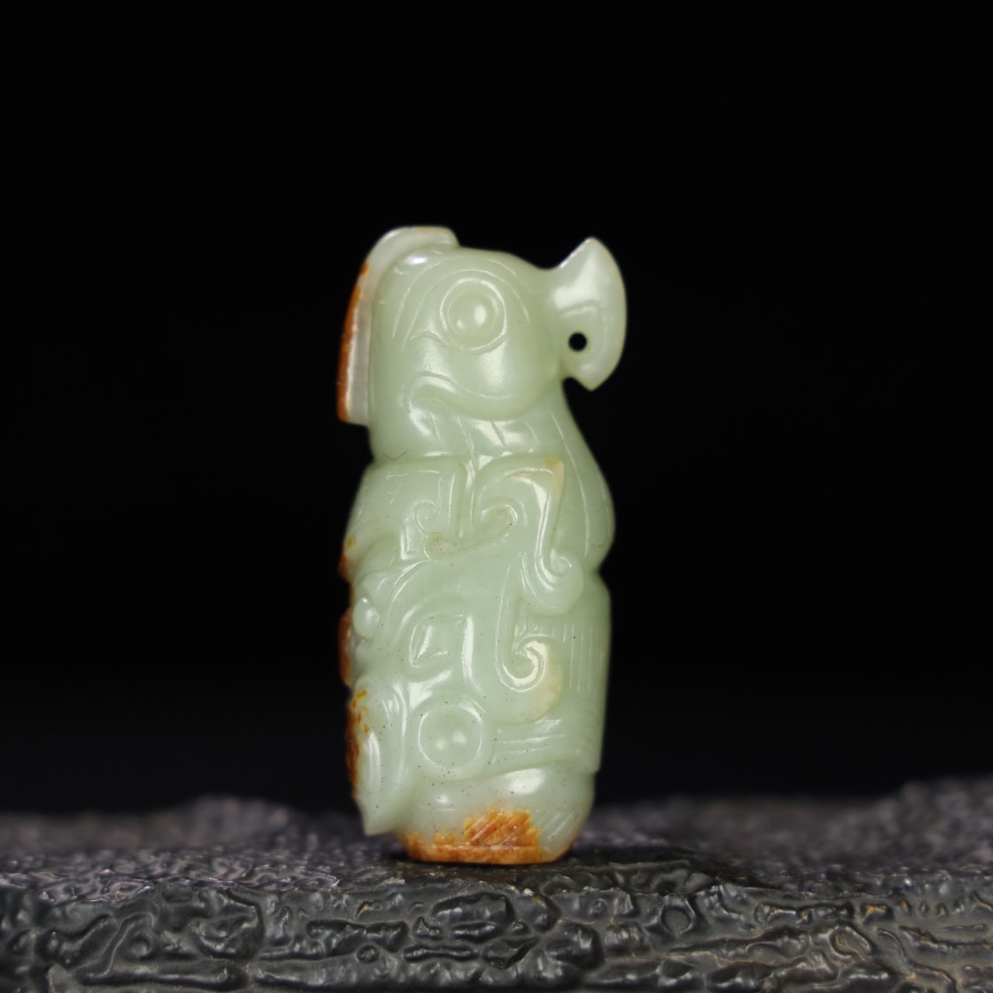 Chinese Natural Jade Carved Ornaments