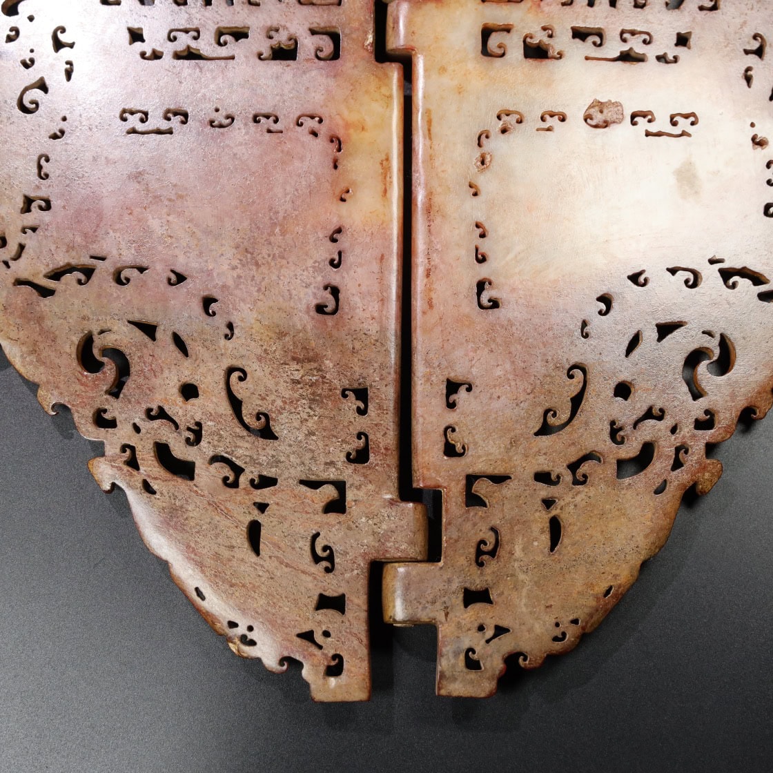 Chinese Natural Jade Carved masks