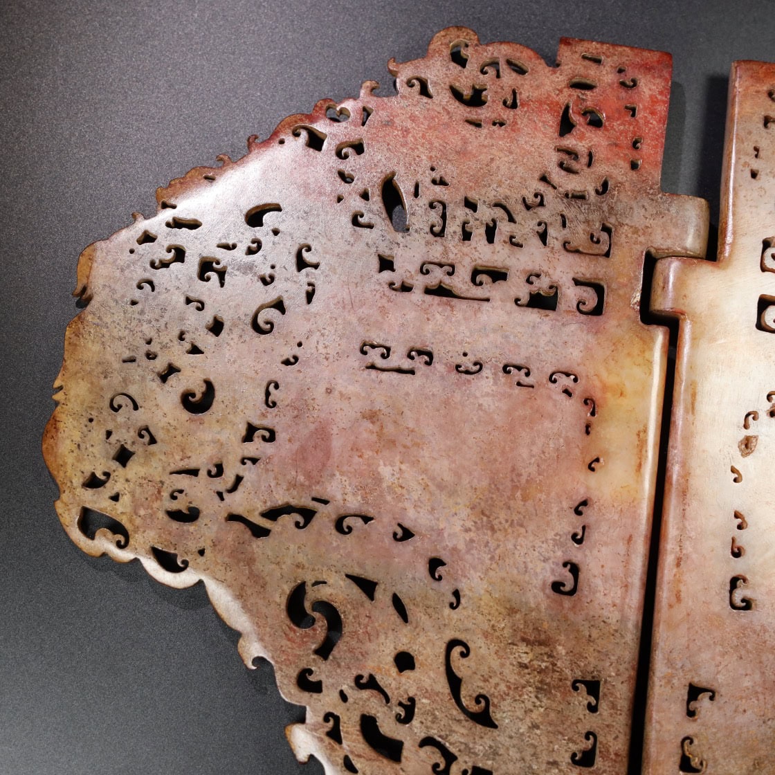 Chinese Natural Jade Carved masks