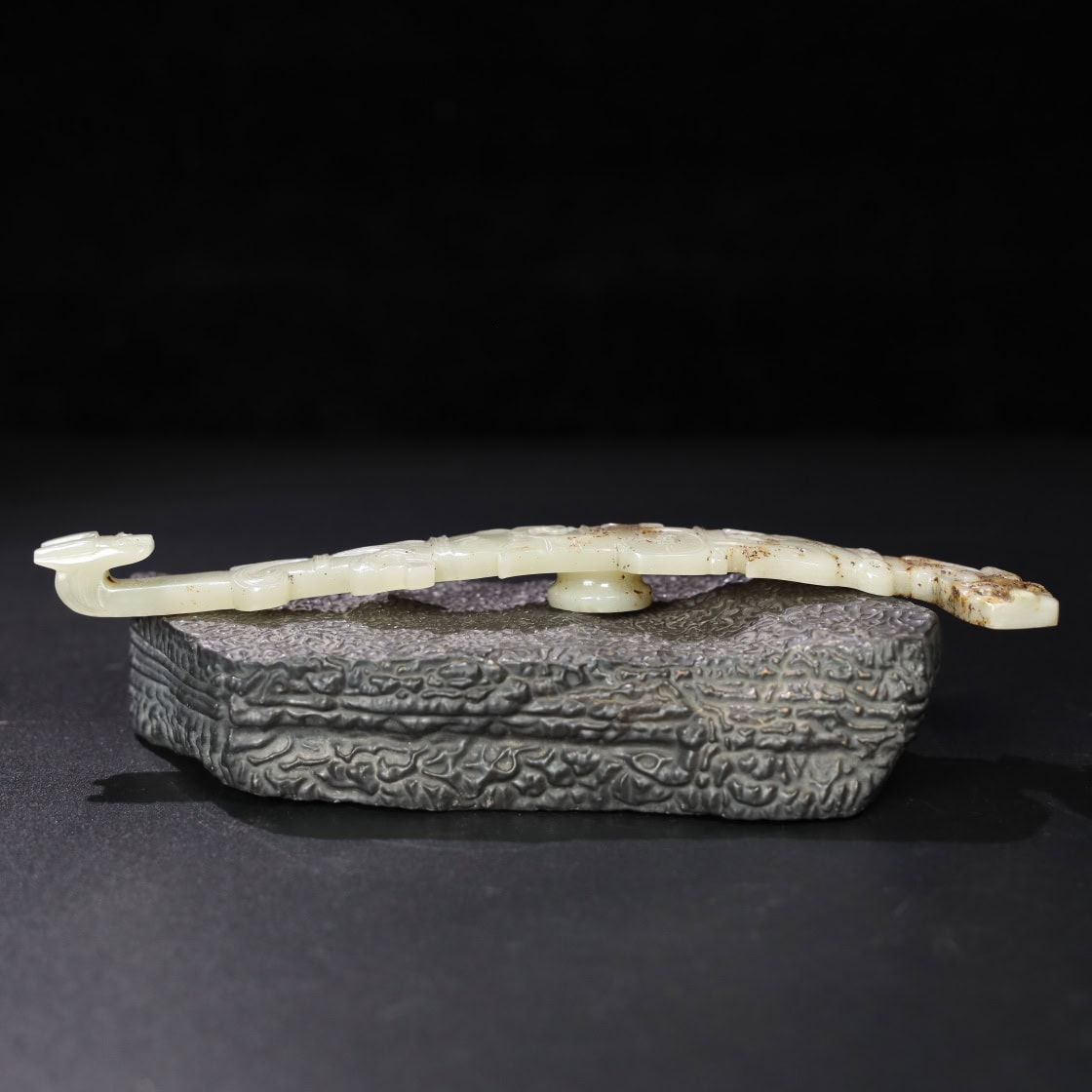 Chinese Natural Jade Carved Hooks