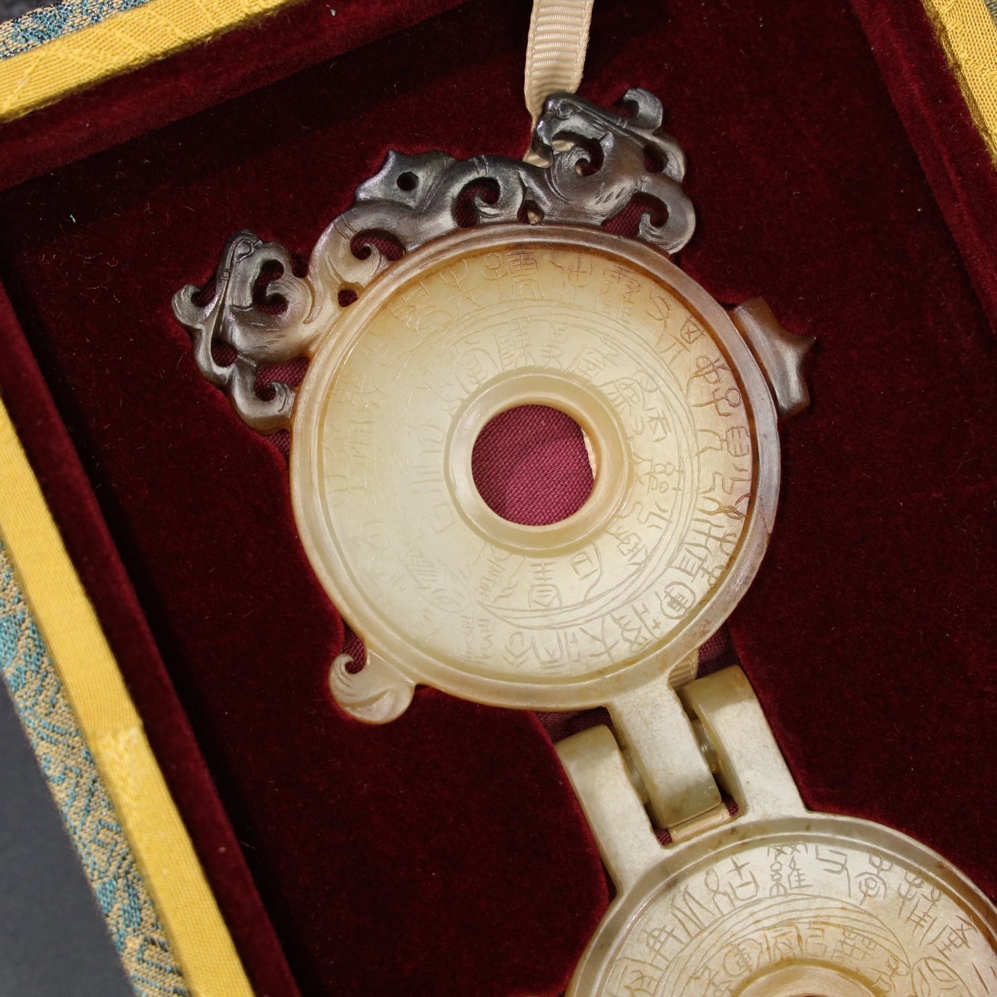 Chinese Natural Jade Carved Pendant