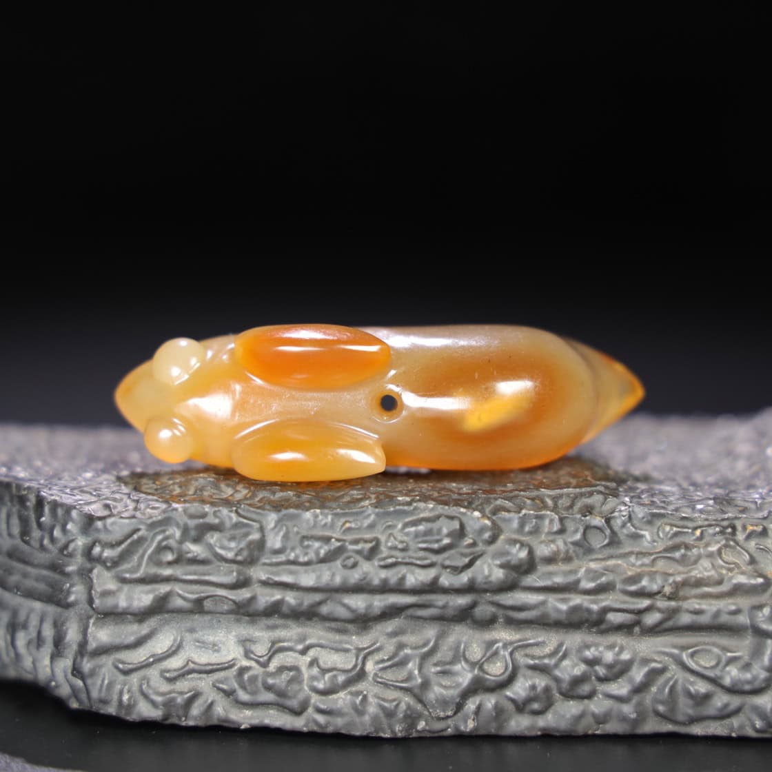 Chinese Natural Jade Carved Rabbit
