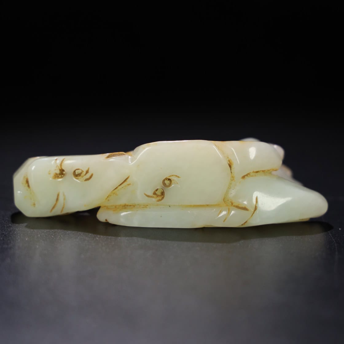 Chinese Natural Jade Carved horses
