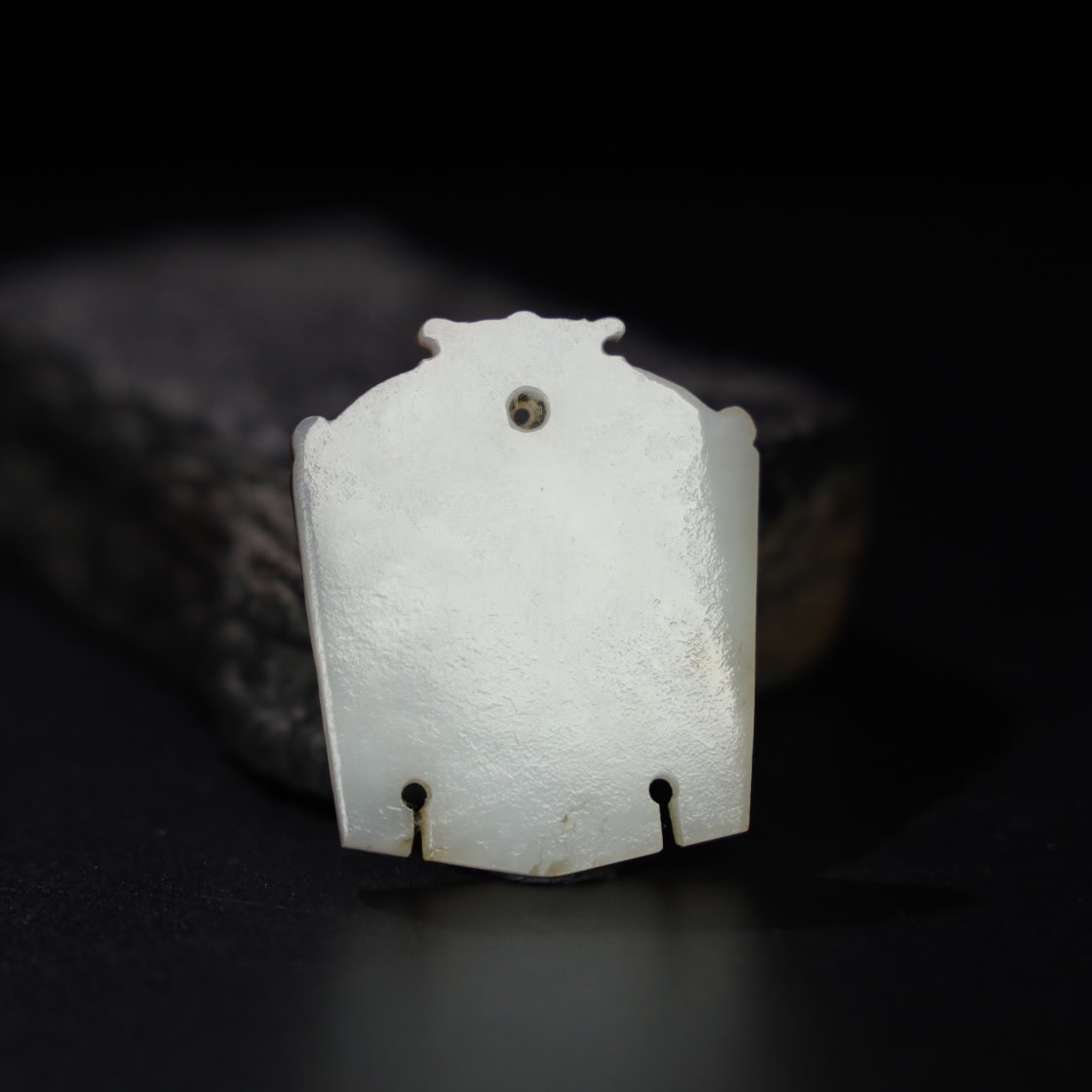 Chinese Natural Jade Carved masks