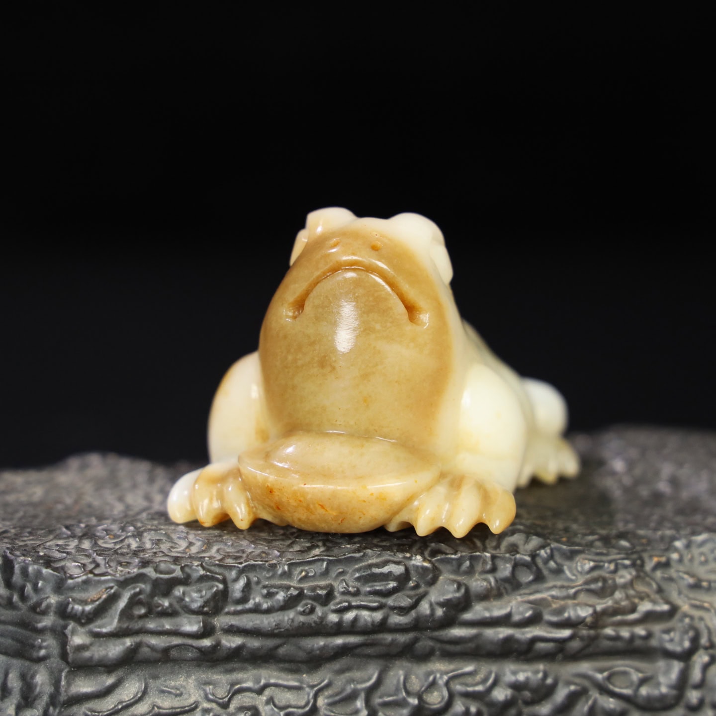 Chinese Natural Jade Carved Frog