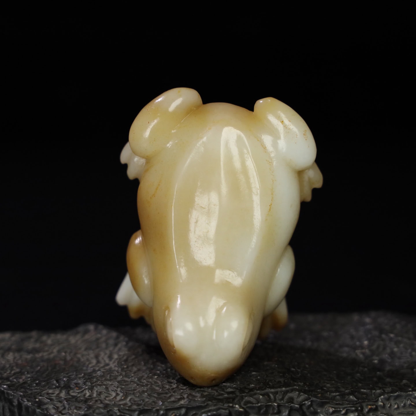 Chinese Natural Jade Carved Frog
