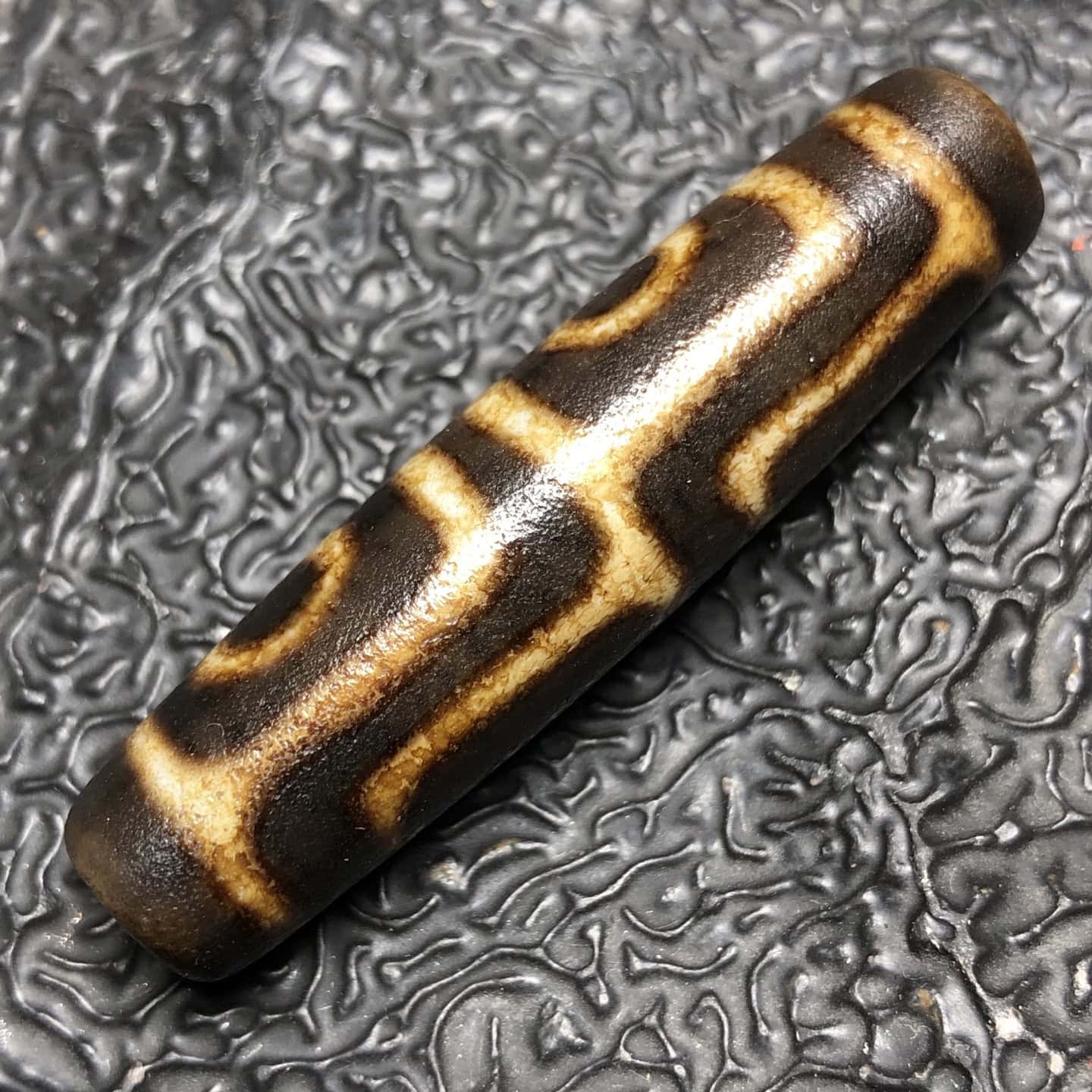 Chinese Natural Agate DZI Beads