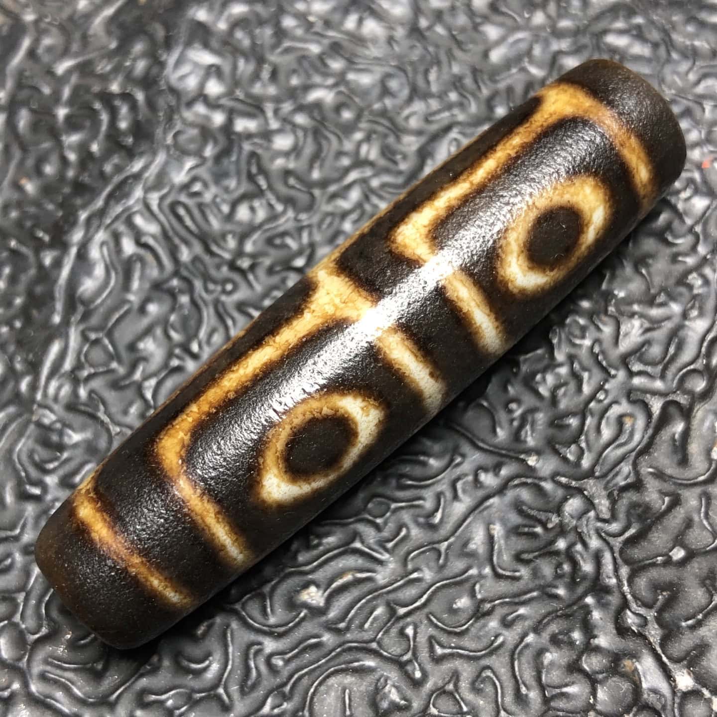 Chinese Natural Agate DZI Beads