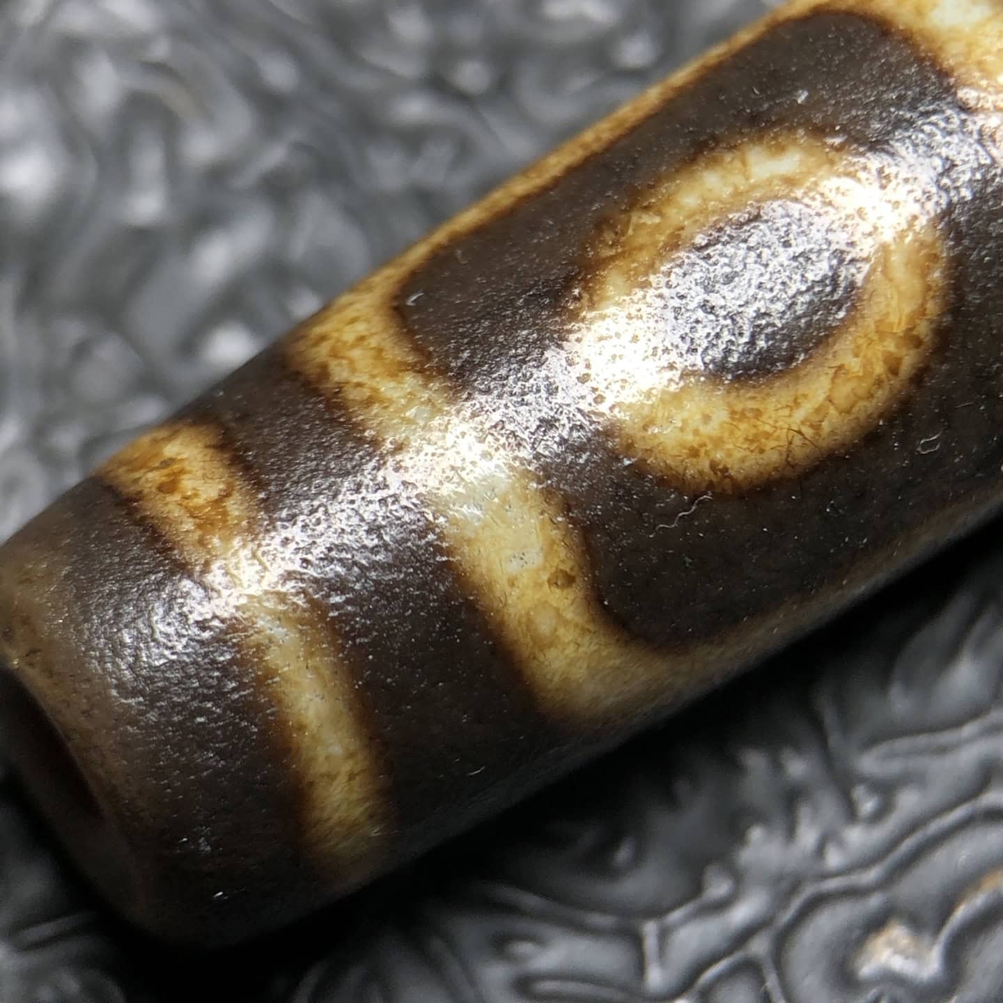 Chinese Natural Agate DZI Beads
