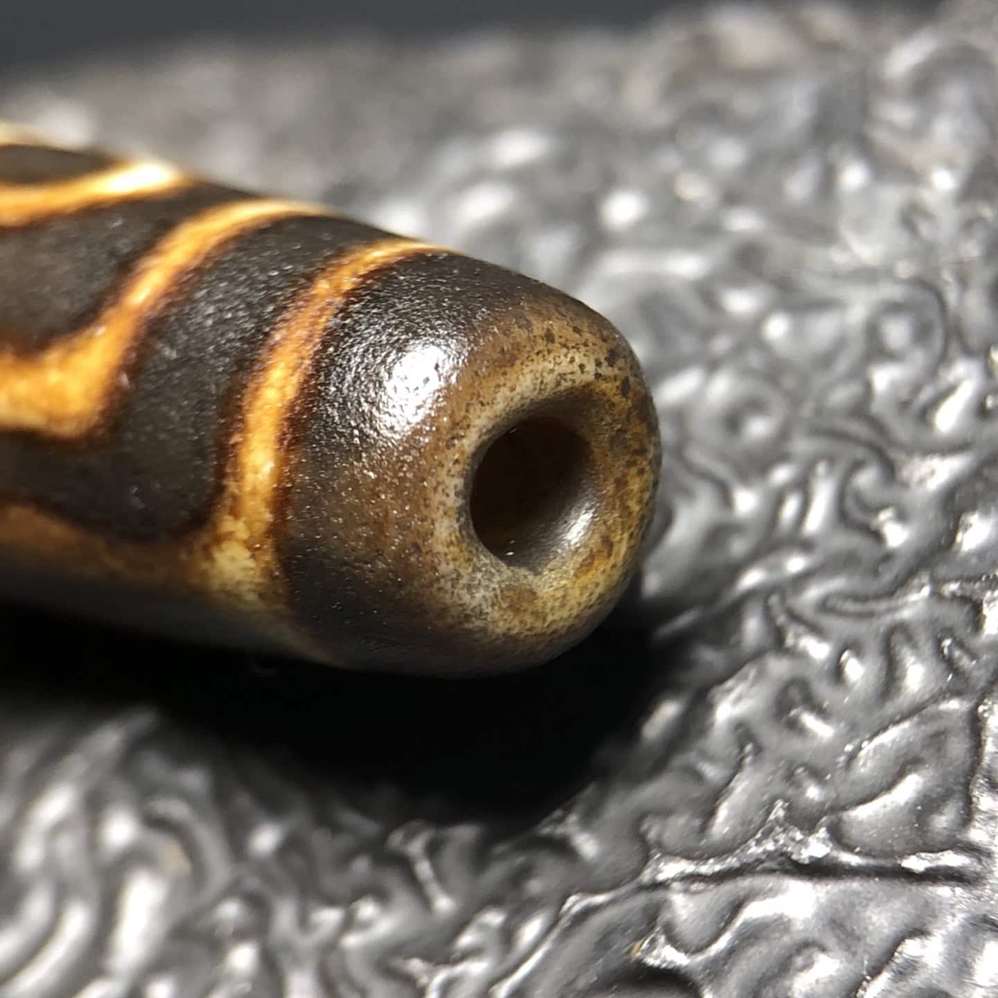 Chinese Natural Agate DZI Beads