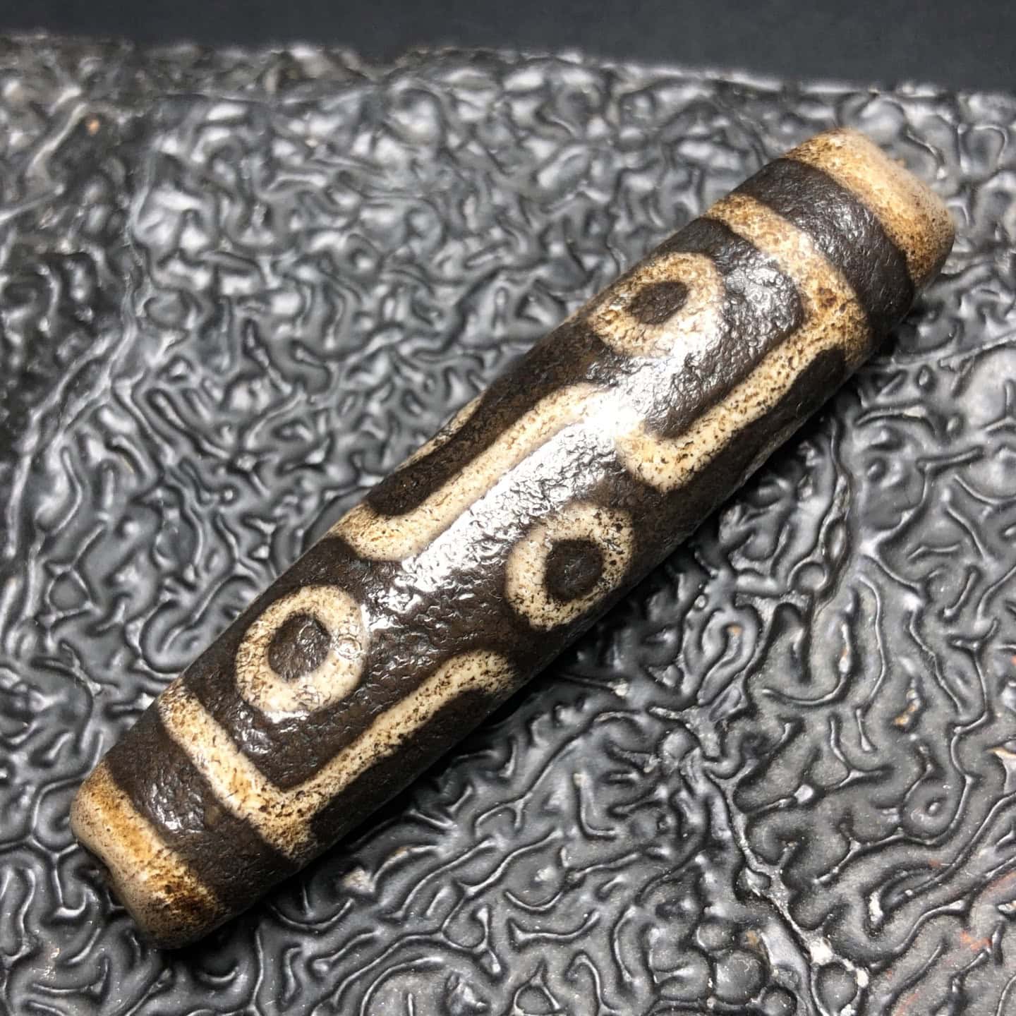 Chinese Natural Agate DZI Beads
