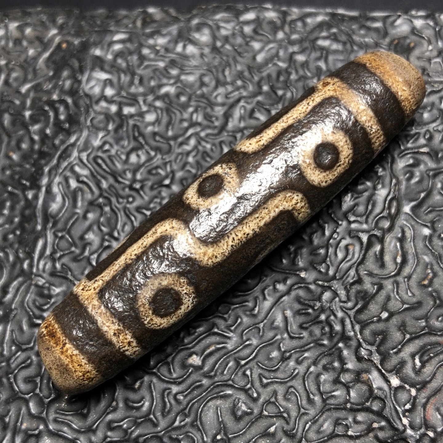 Chinese Natural Agate DZI Beads