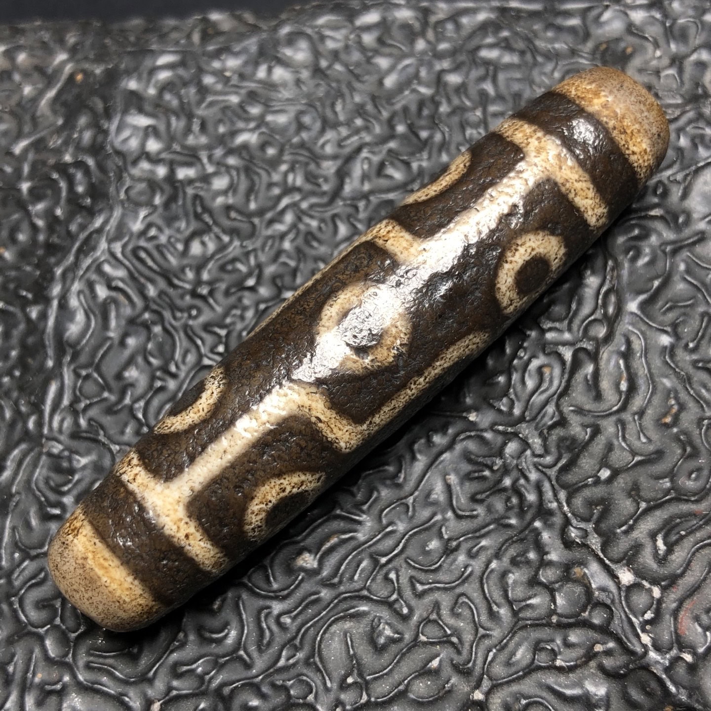 Chinese Natural Agate DZI Beads