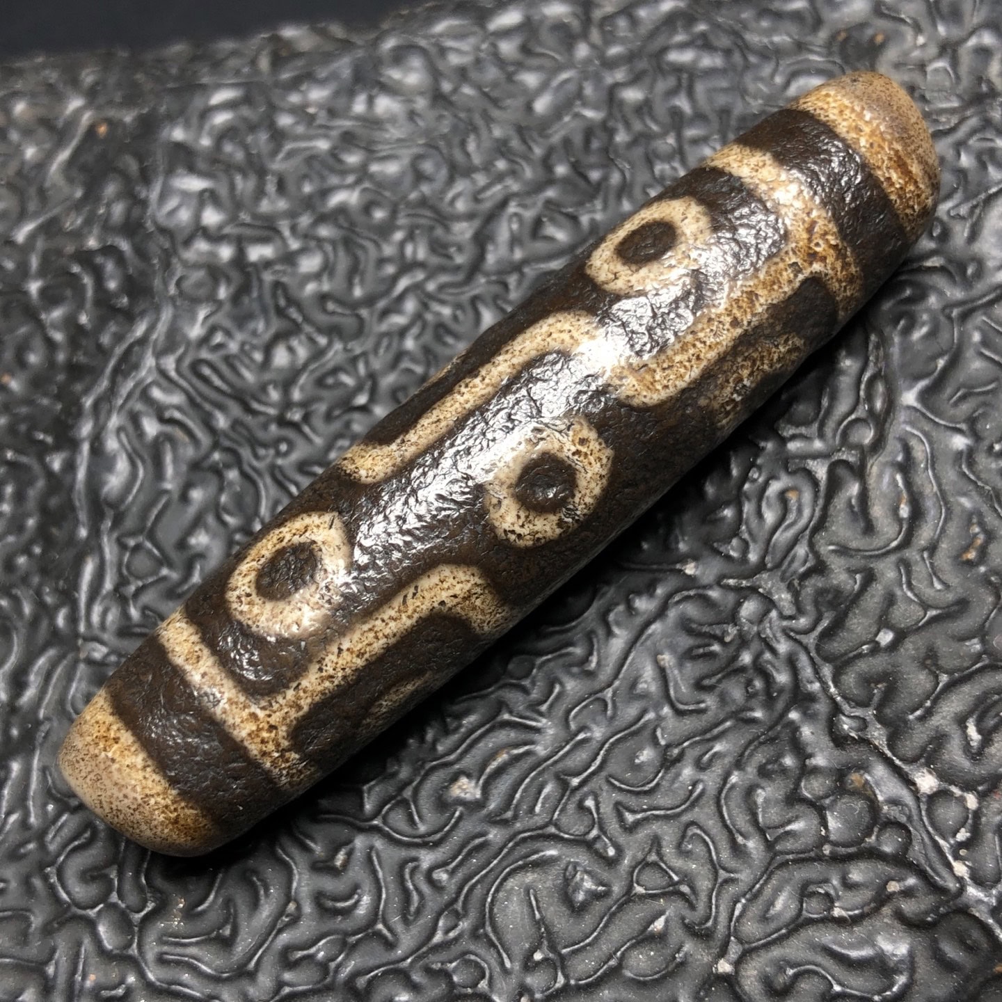 Chinese Natural Agate DZI Beads