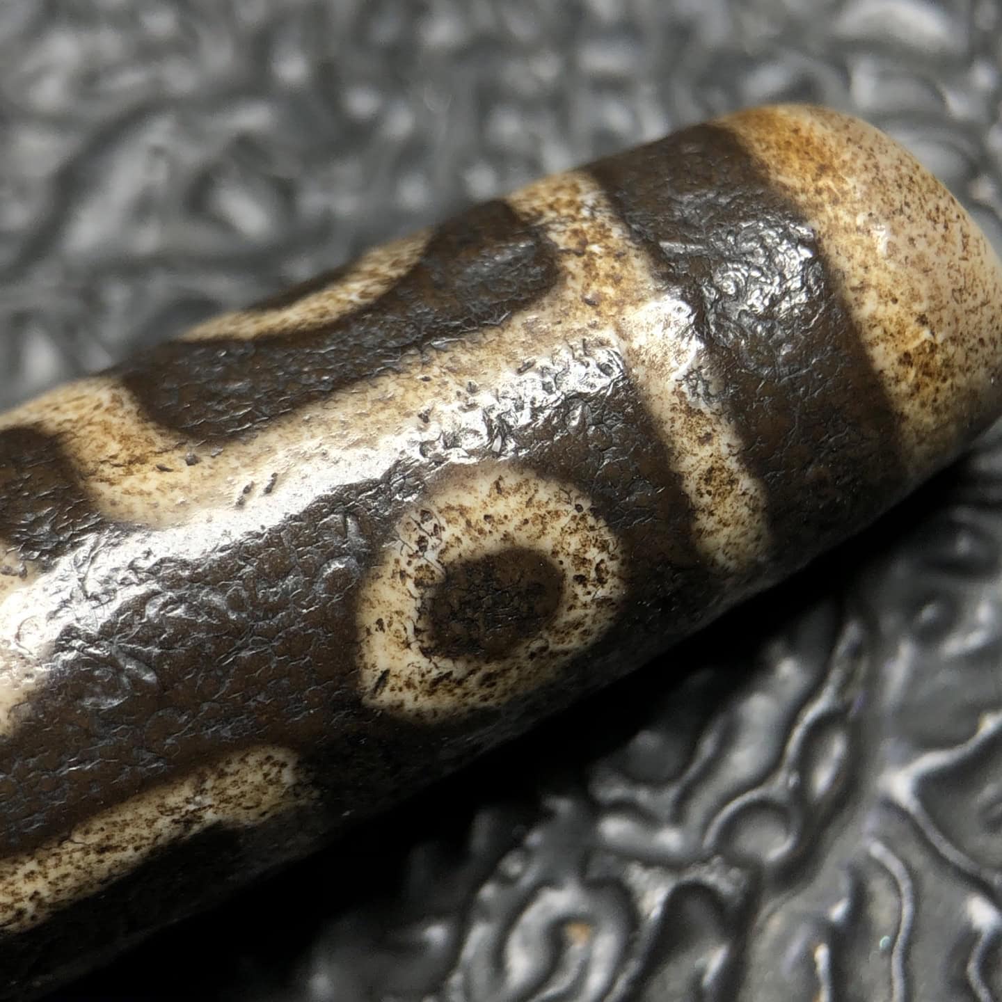 Chinese Natural Agate DZI Beads