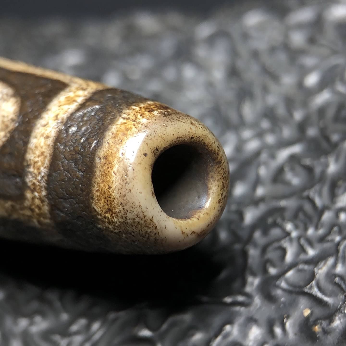Chinese Natural Agate DZI Beads