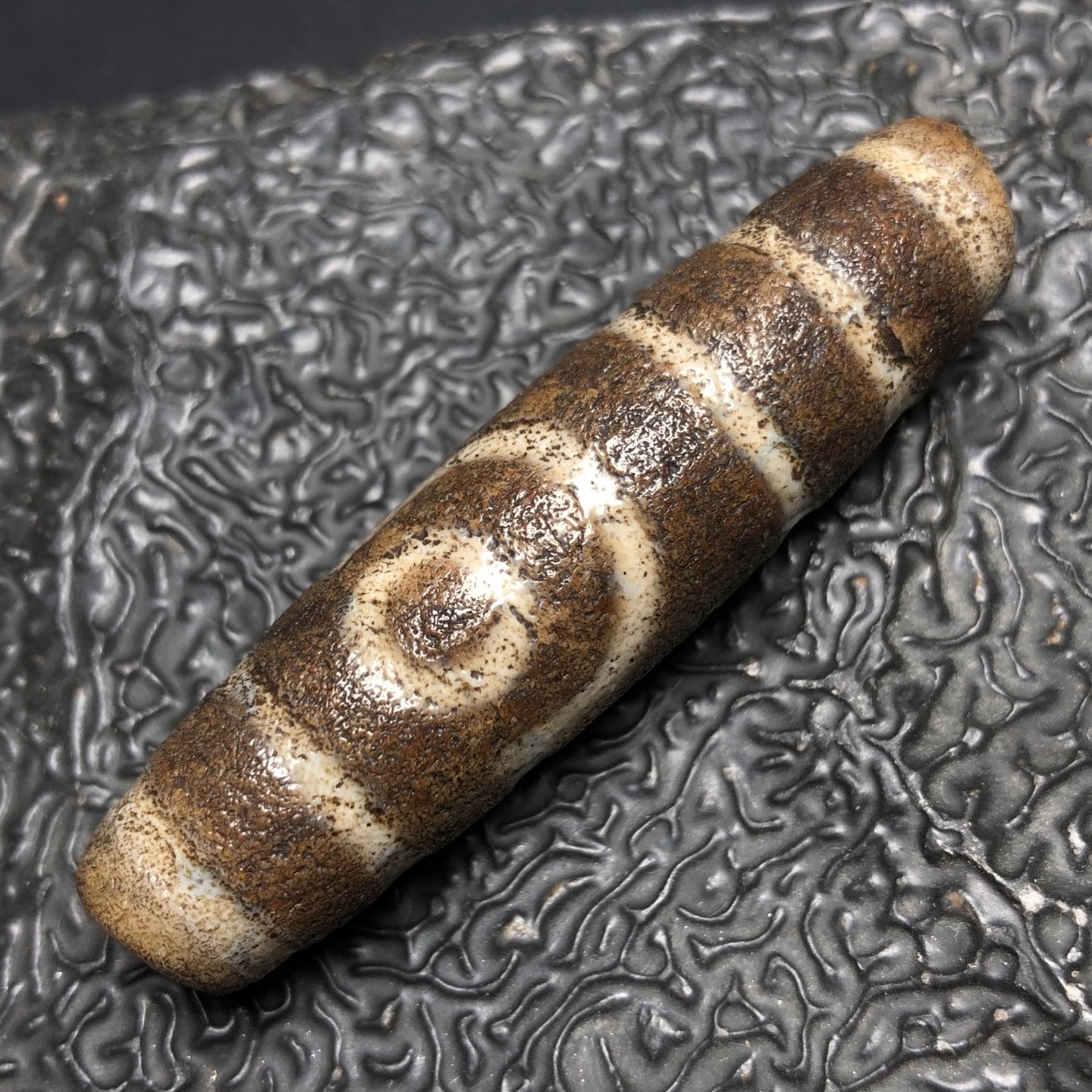 Chinese Natural Agate DZI Beads