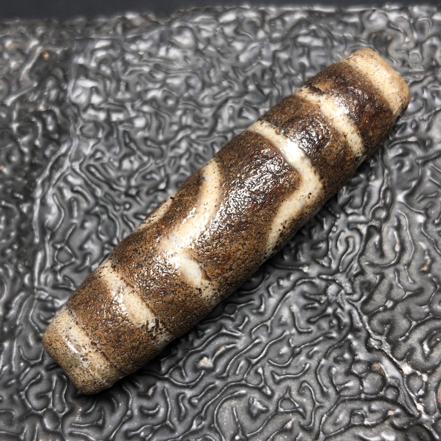 Chinese Natural Agate DZI Beads