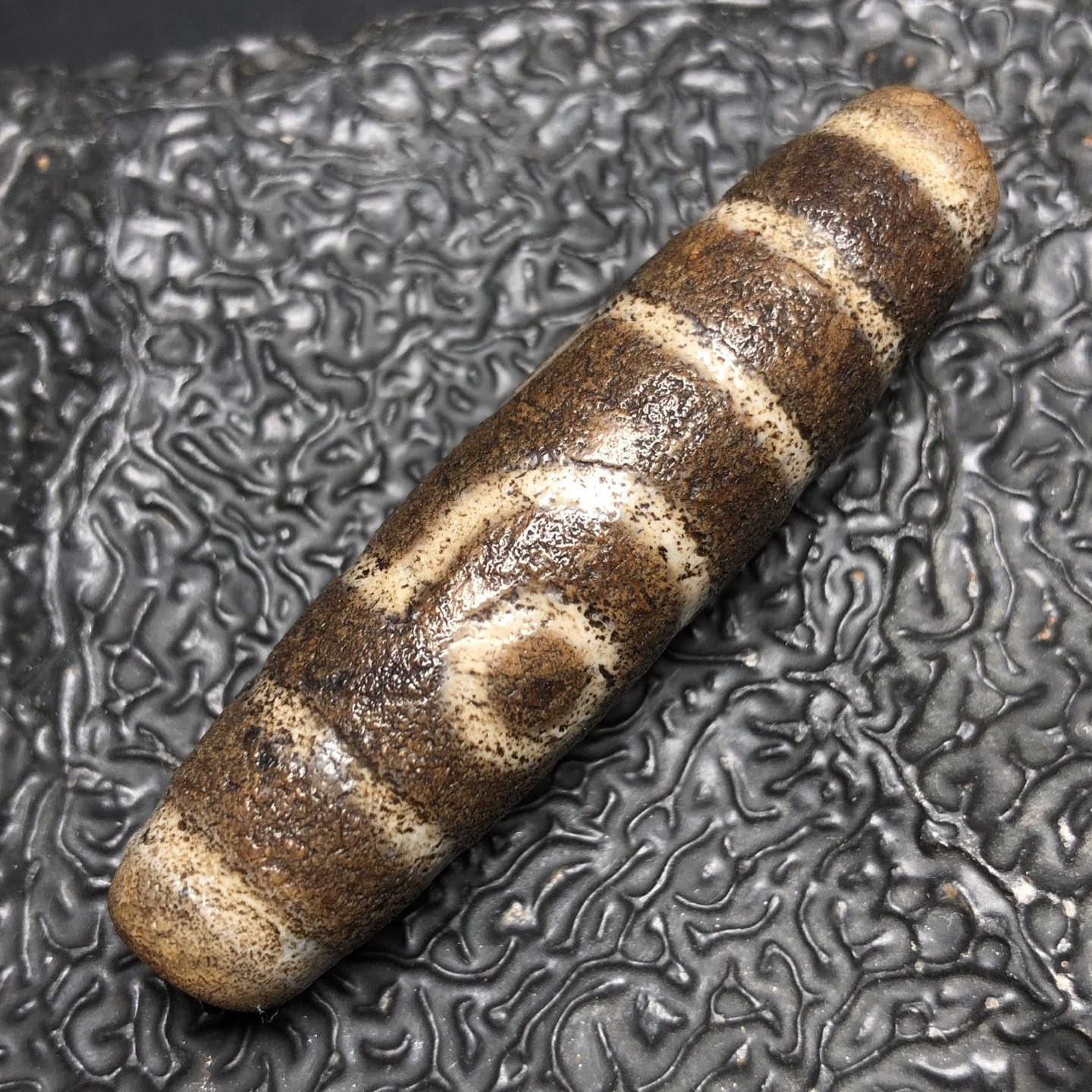 Chinese Natural Agate DZI Beads