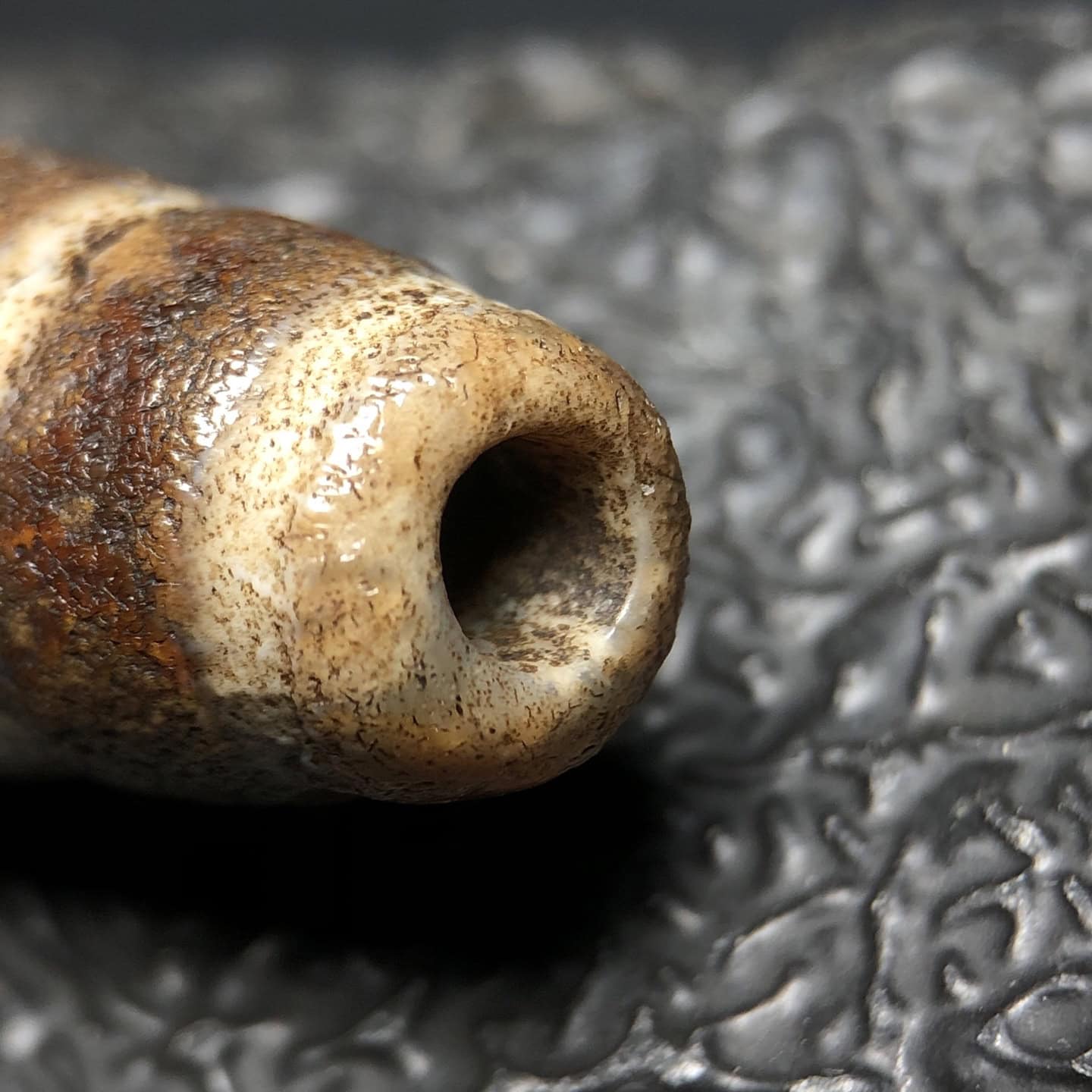 Chinese Natural Agate DZI Beads