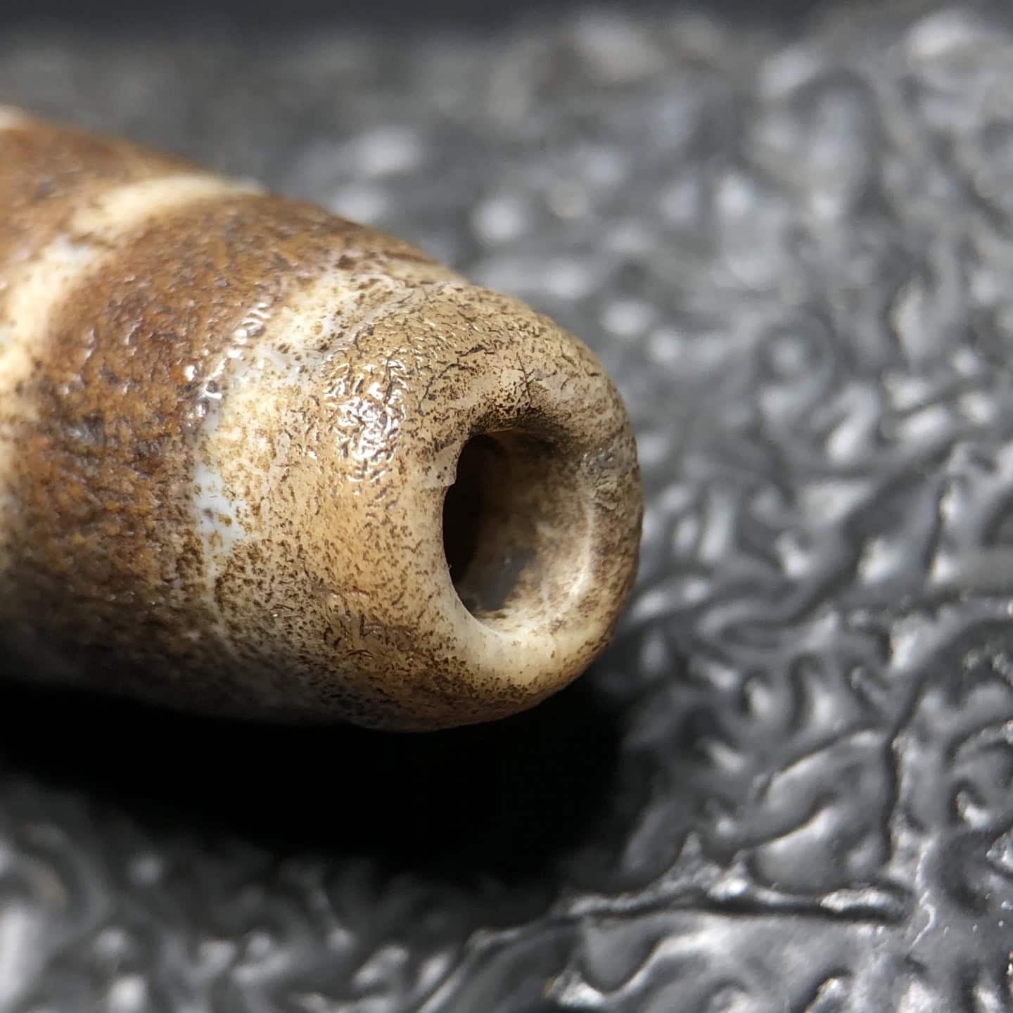 Chinese Natural Agate DZI Beads