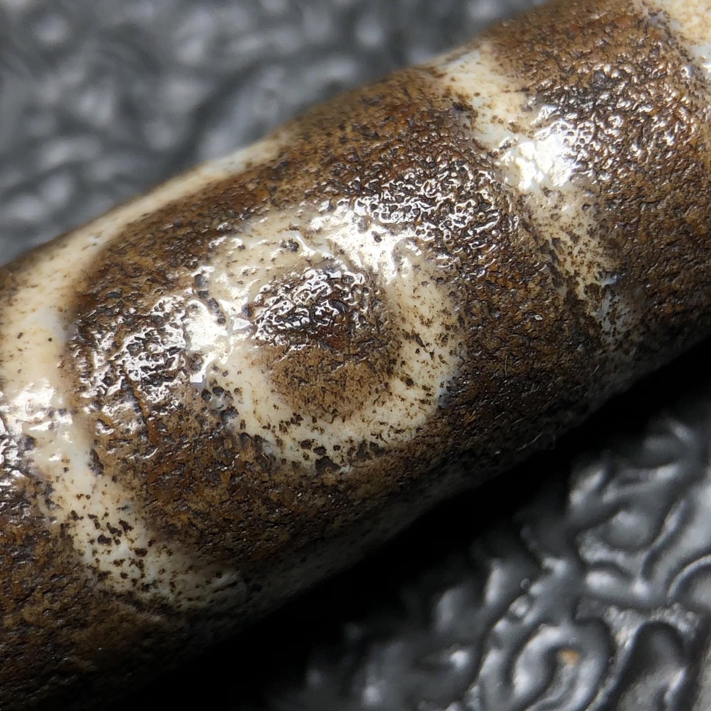 Chinese Natural Agate DZI Beads
