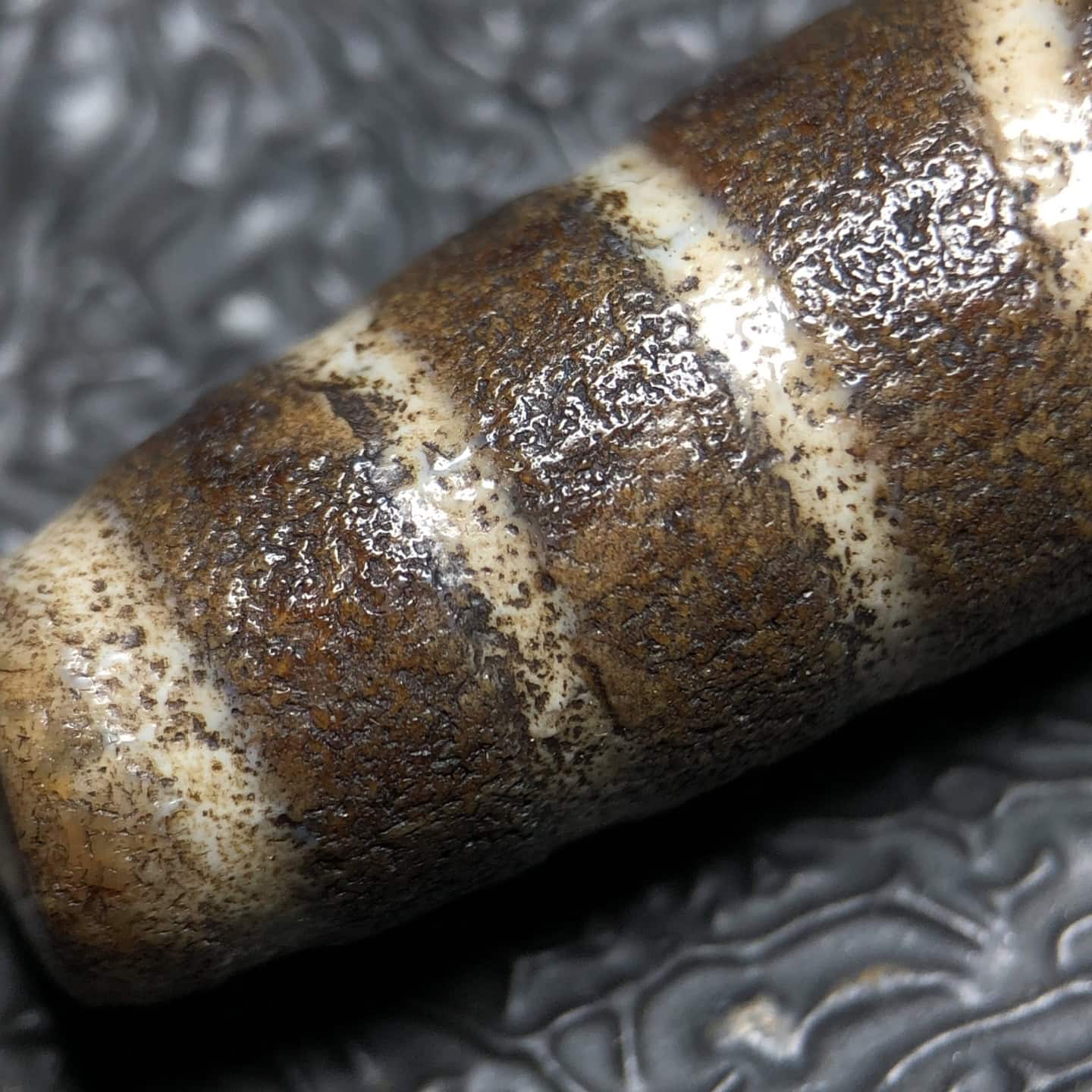 Chinese Natural Agate DZI Beads